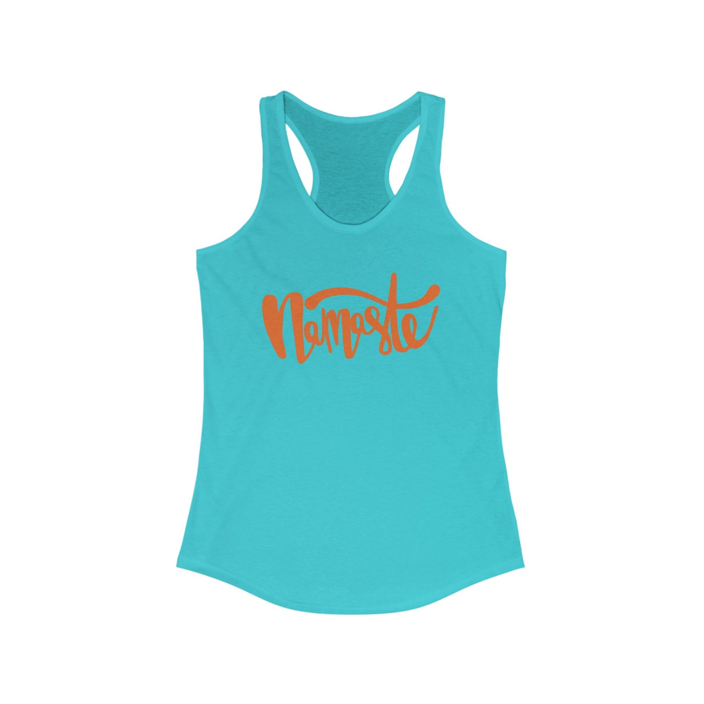 "Namaste" - Women's Racerback Tank Top - Flow in Style and Peace