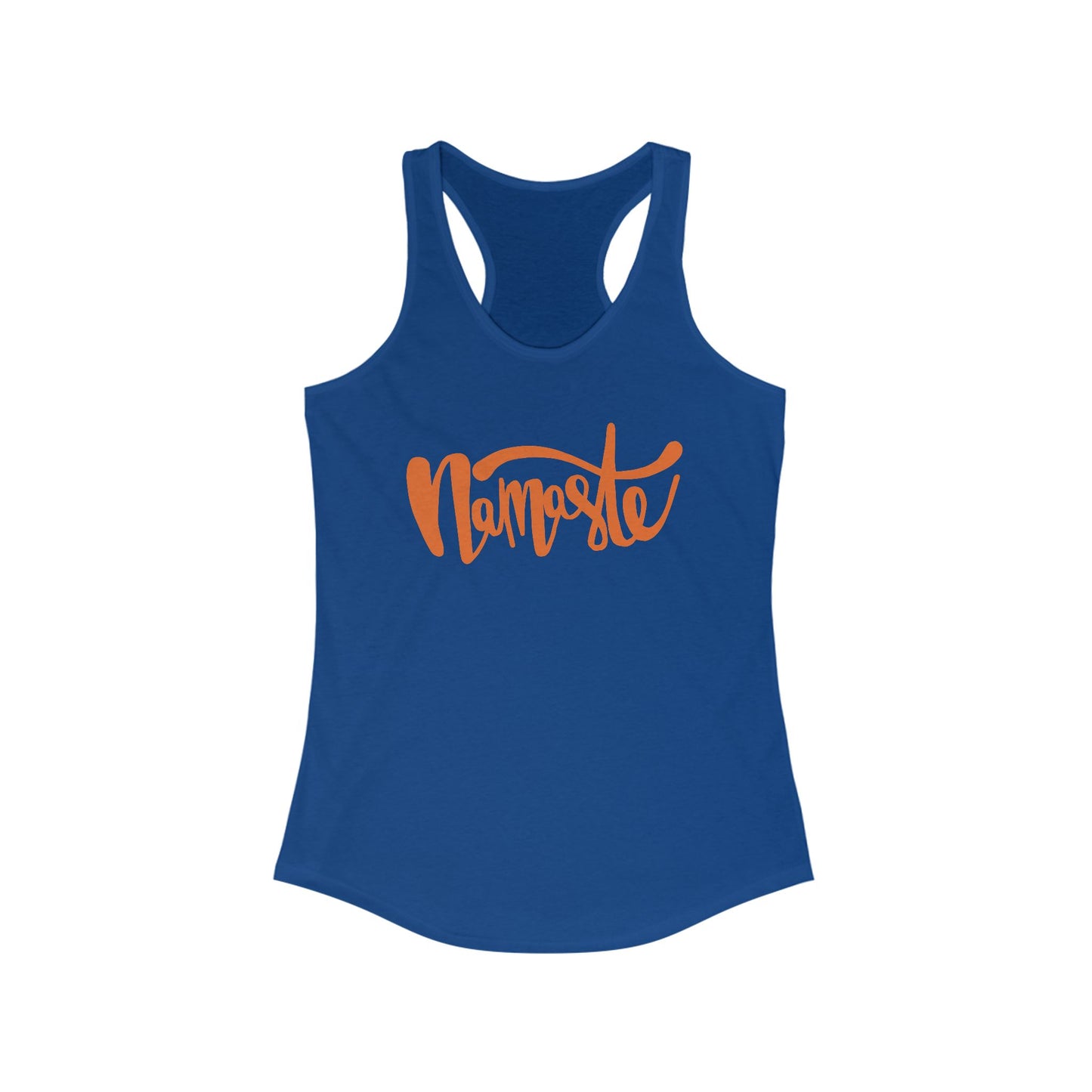 "Namaste" - Women's Racerback Tank Top - Flow in Style and Peace