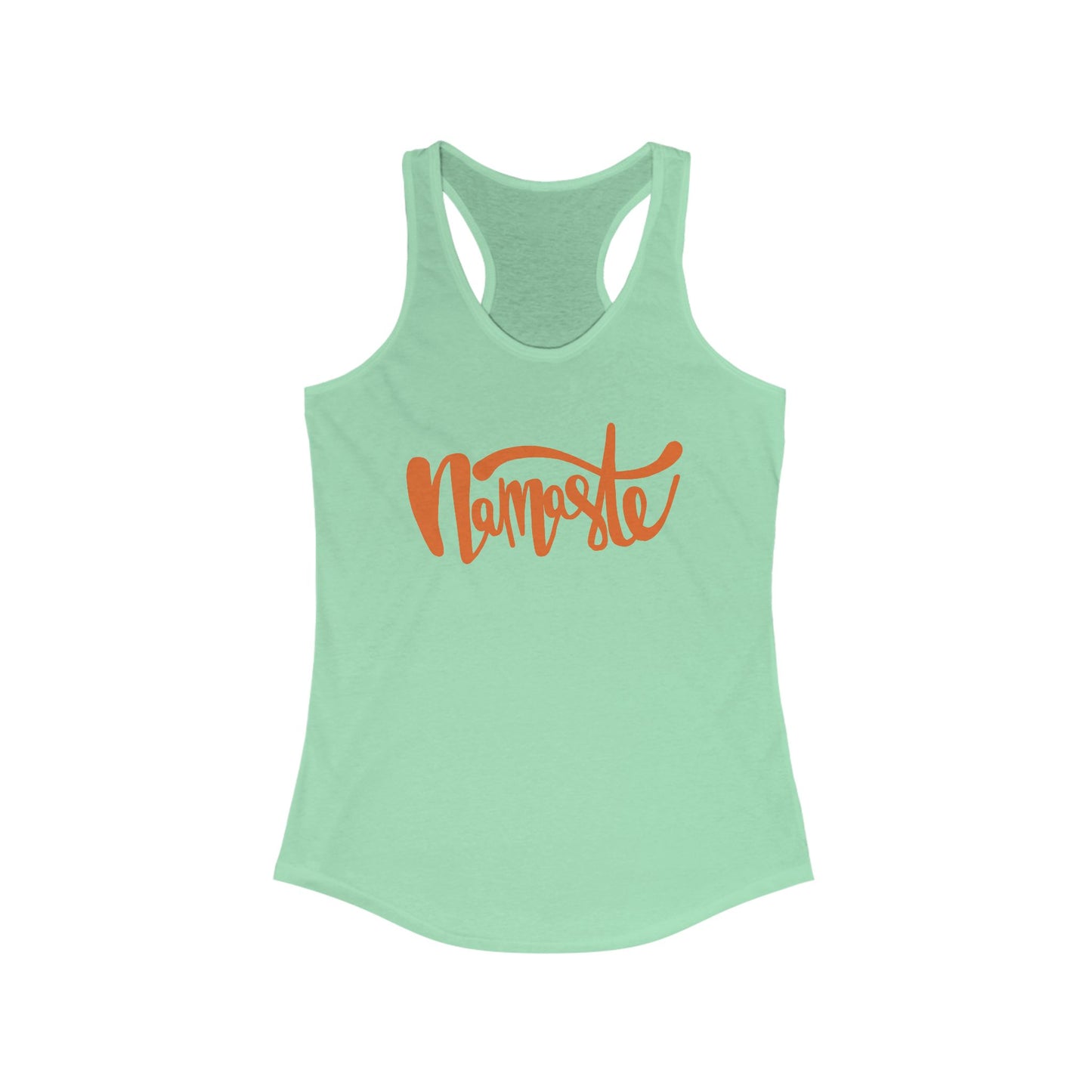 "Namaste" - Women's Racerback Tank Top - Flow in Style and Peace