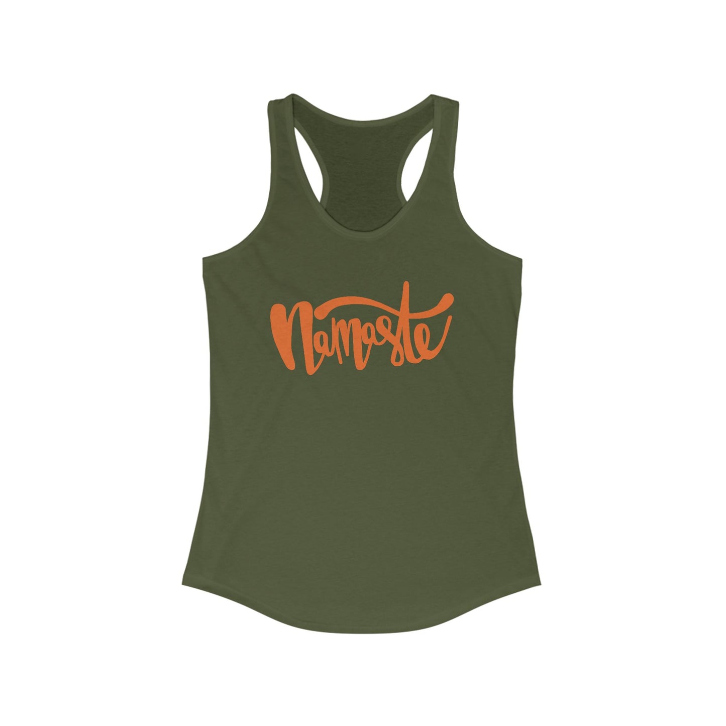 "Namaste" - Women's Racerback Tank Top - Flow in Style and Peace