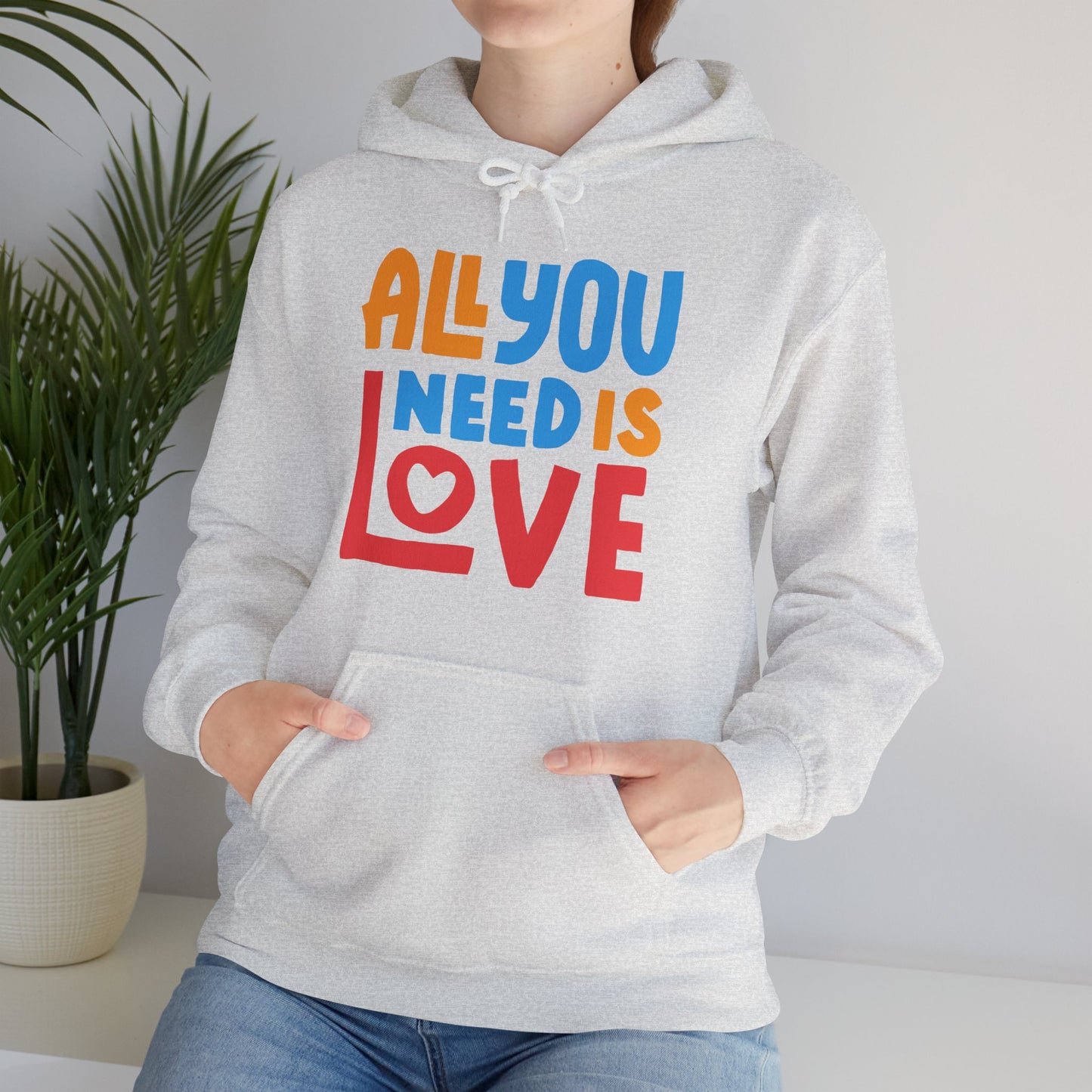 🌈All You Need Is Love Hoodie – Cozy Colorful Reminder of What Matters Most❤️🌈✨