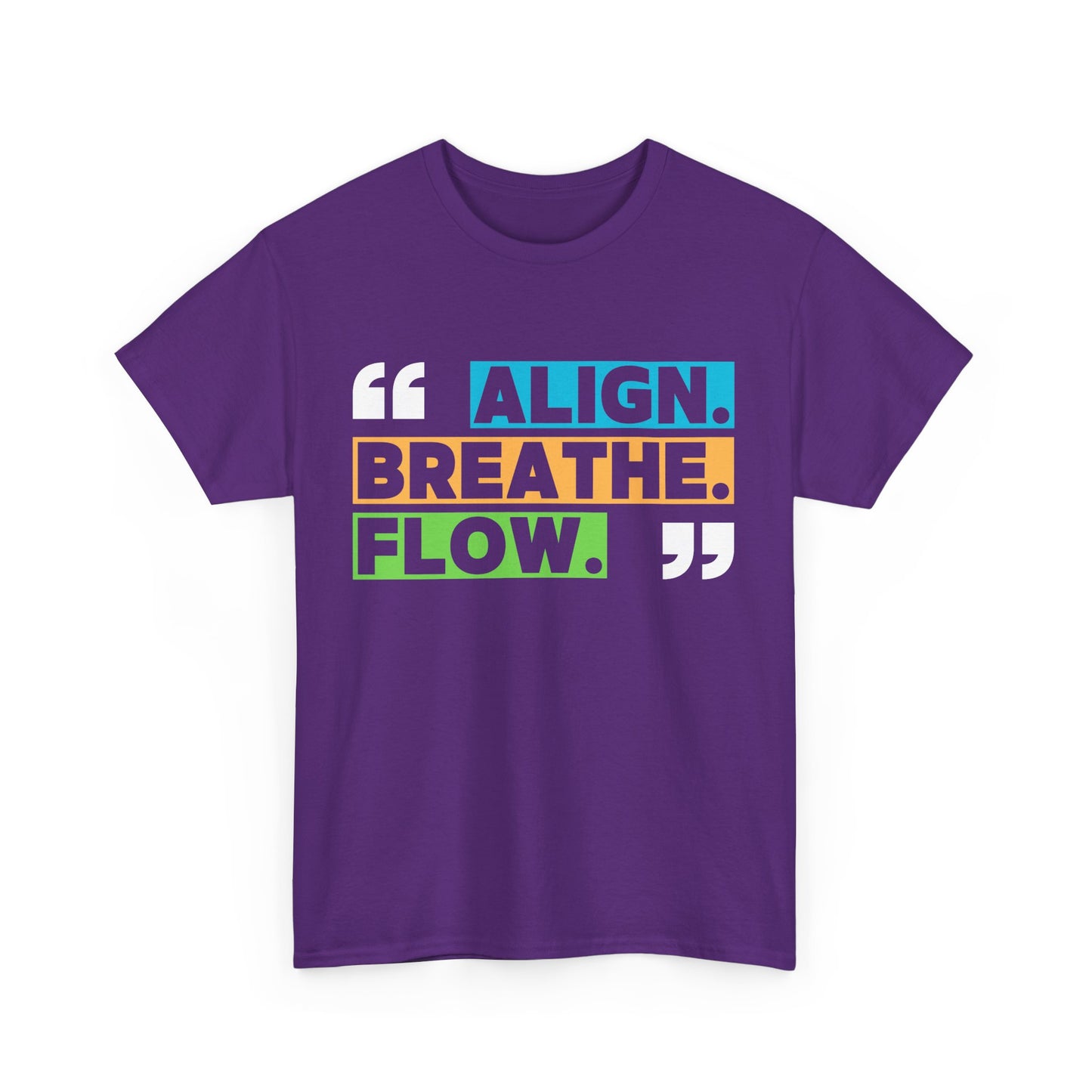 Align • Breathe • Flow - Motivating Vibe Heavy Cotton Tee