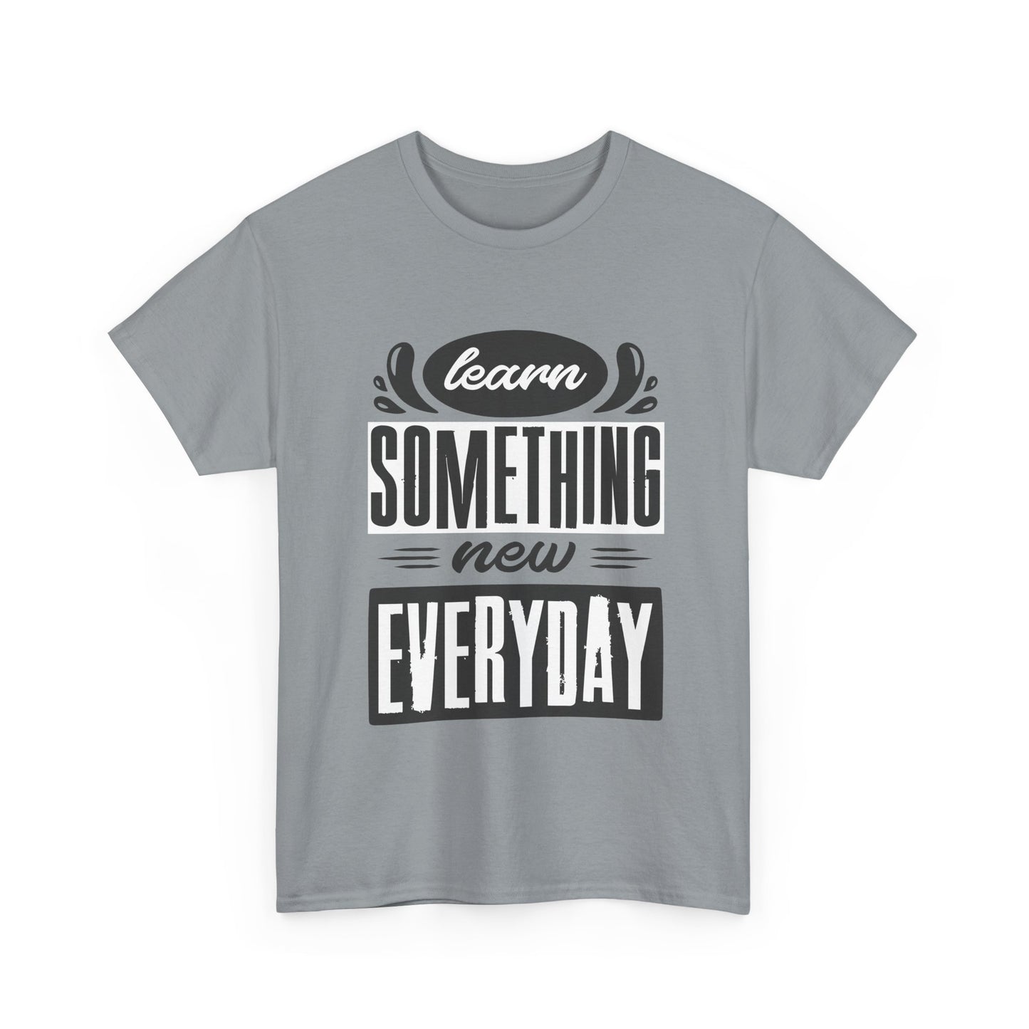 📘"Everyday Wisdom" Heavy Cotton Tee - Grow Through What You Learn
