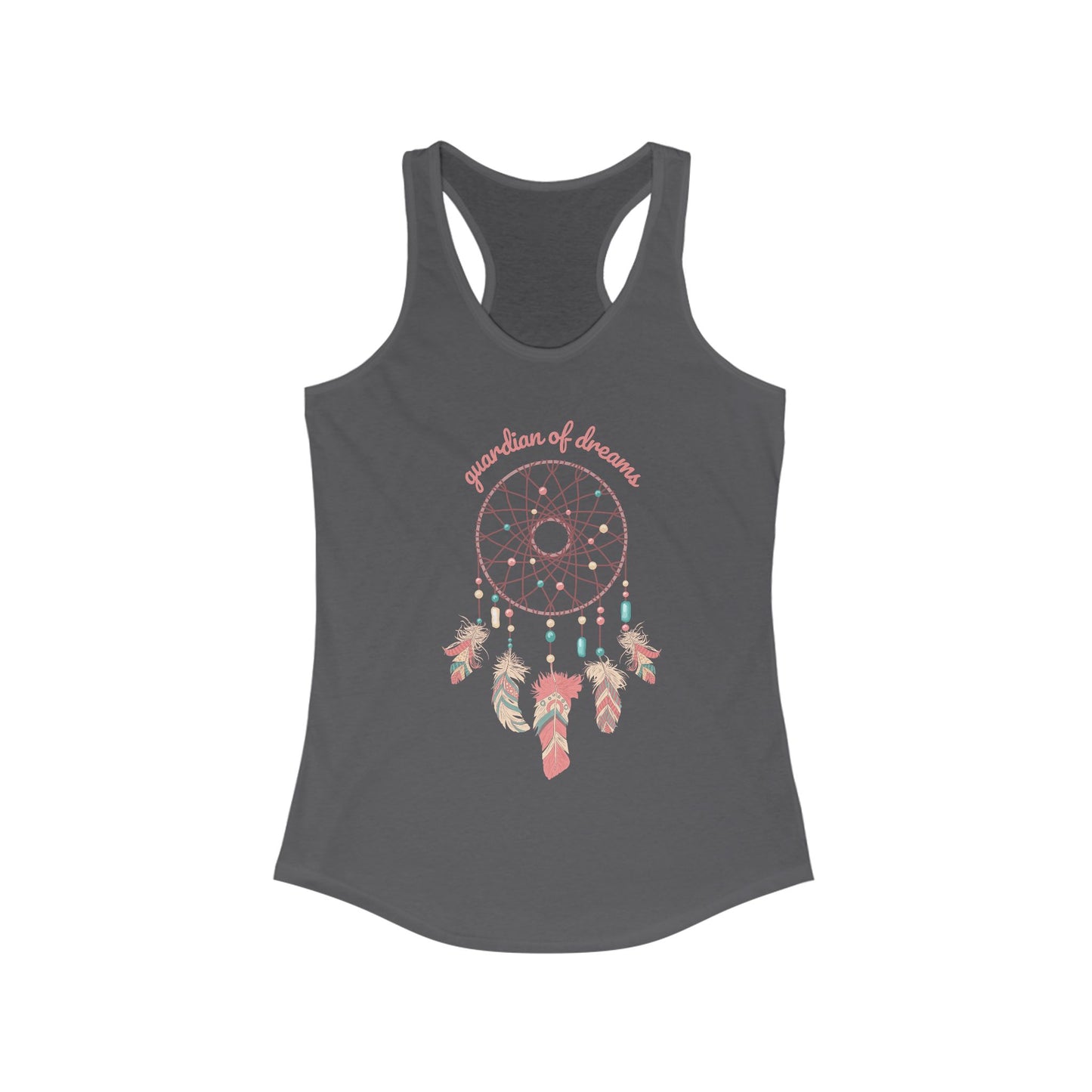 “Guardian of Dreams” Dreamcatcher Racerback Tank - BOHO-Chic Women’s Top for Active Souls