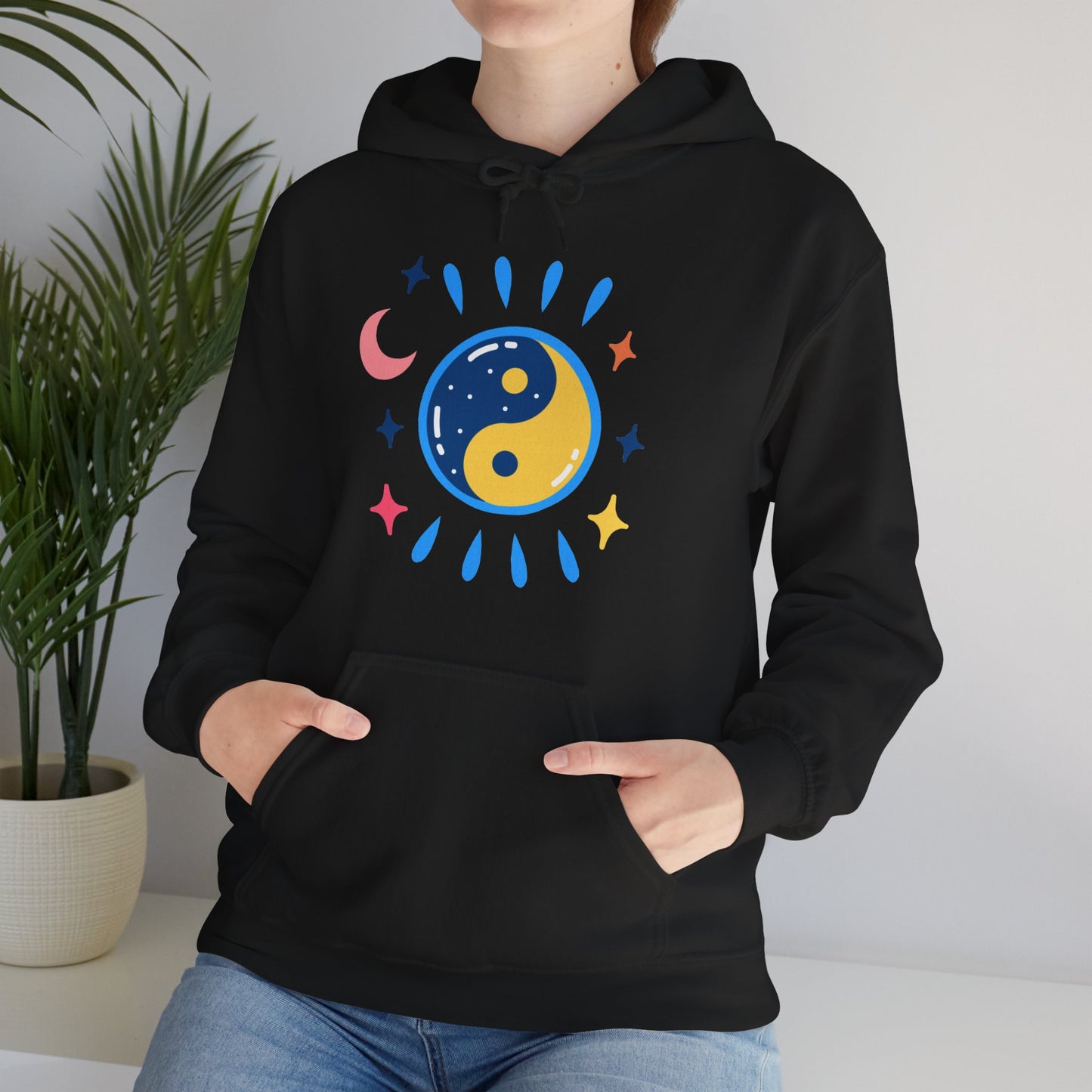 🌙Lunar Balance Hoodie - Wrapped in Cosmic Harmony ✨