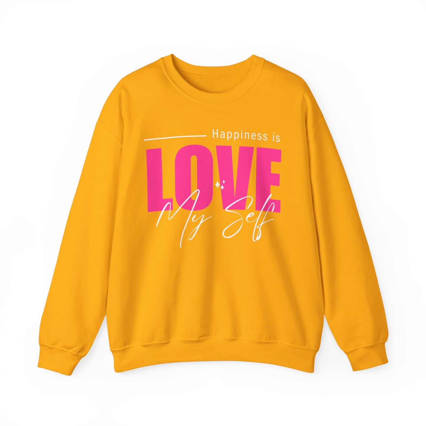 💖Happiness Is… Loving Myself - A Crewneck Sweatshirt for Self-Love Days