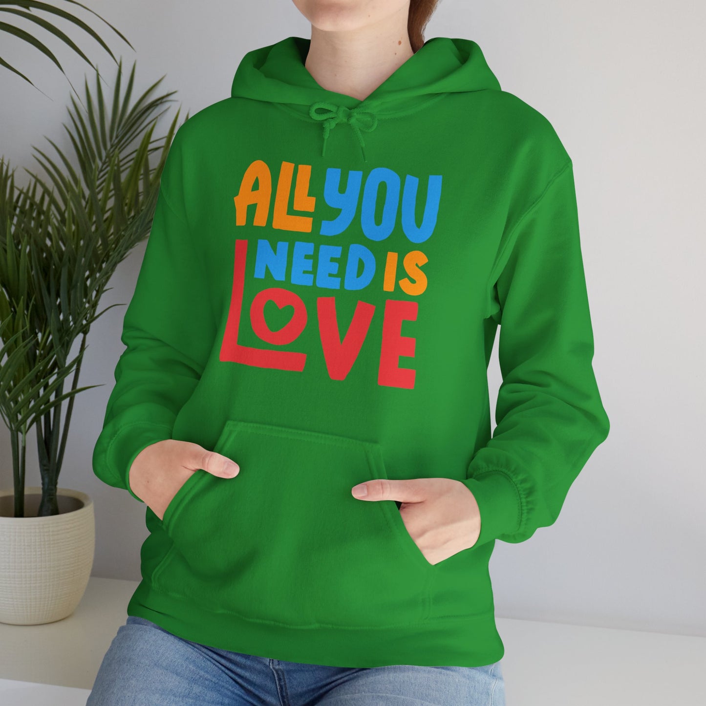 🌈All You Need Is Love Hoodie – Cozy Colorful Reminder of What Matters Most❤️🌈✨
