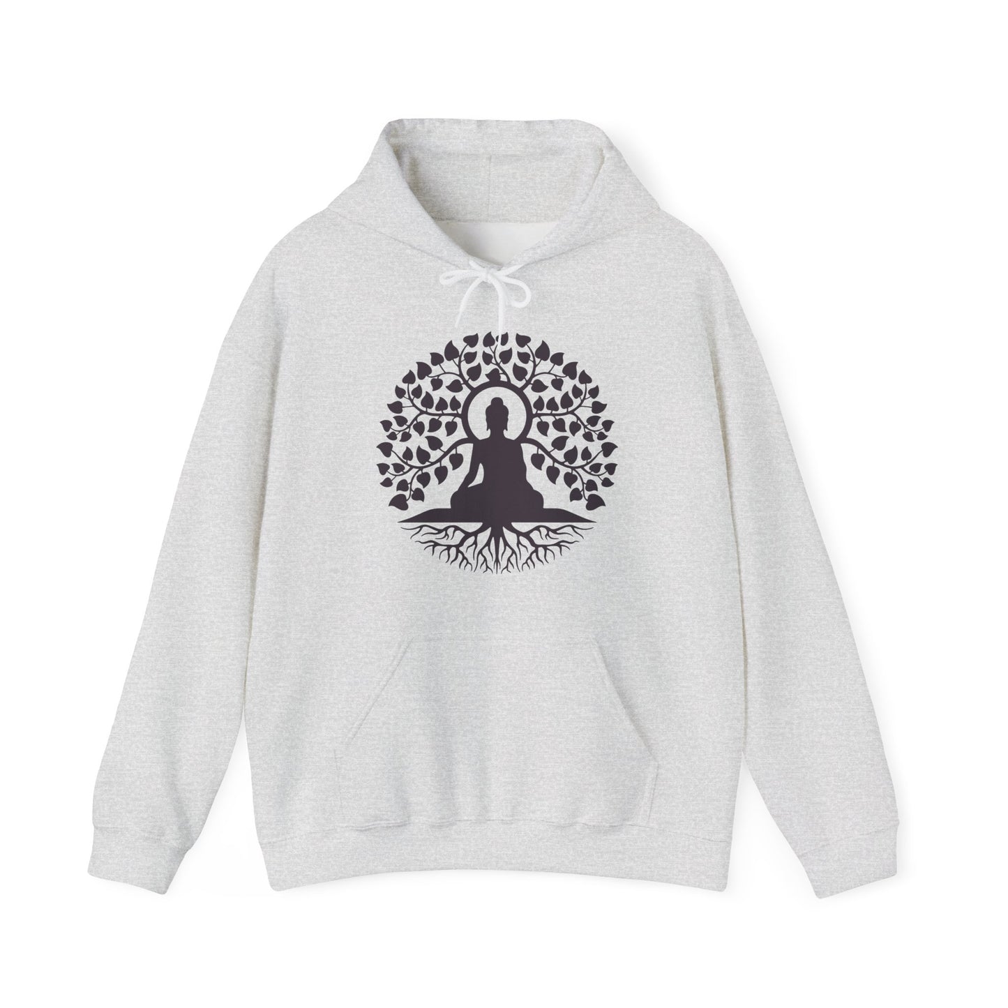 🌱Stillness Hoodie – Buddha Roots & Inner Peace🧘‍♂️🌳✨