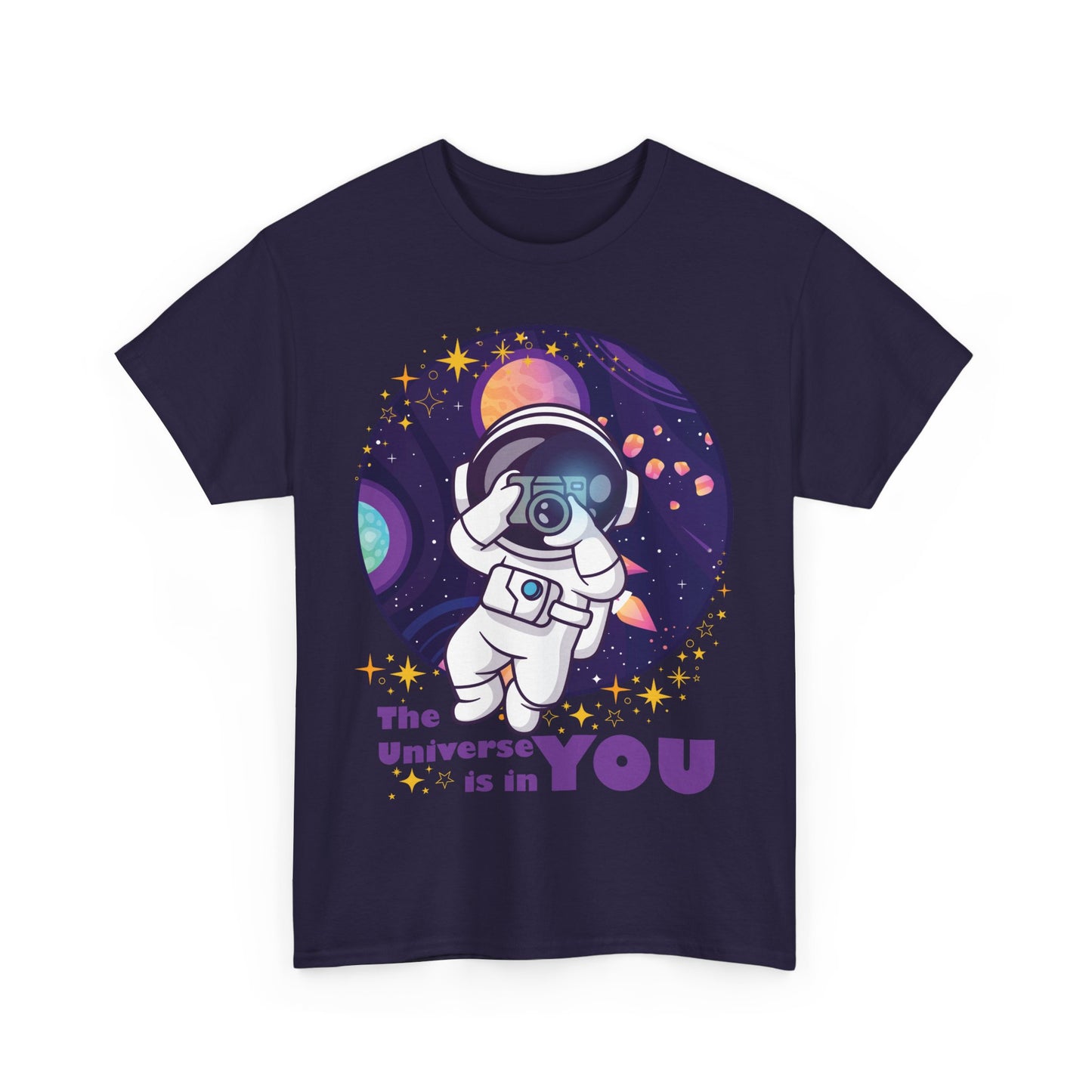 The Universe Is in You - Cosmic Explorer Heavy Cotton Tee