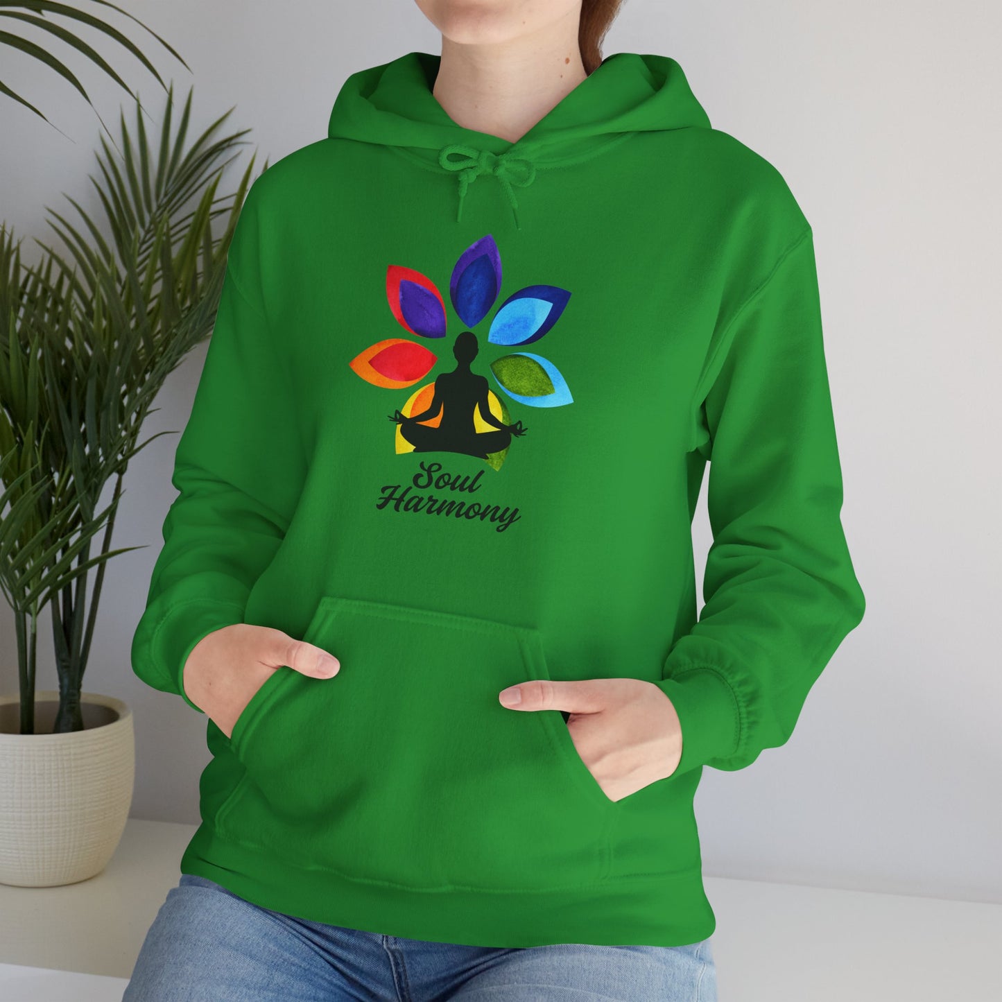 🌸Soul Harmony Hoodie – Meditative Lotus Chakra Alignment🧘‍♀️🌈✨