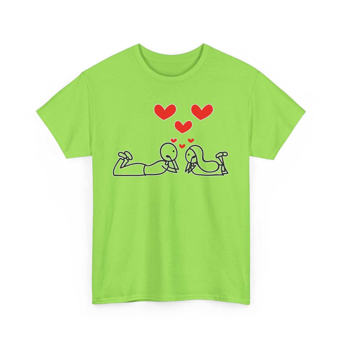 💖Love Connection Heavy Cotton Tee - Sweet Simplicity, Big Heart