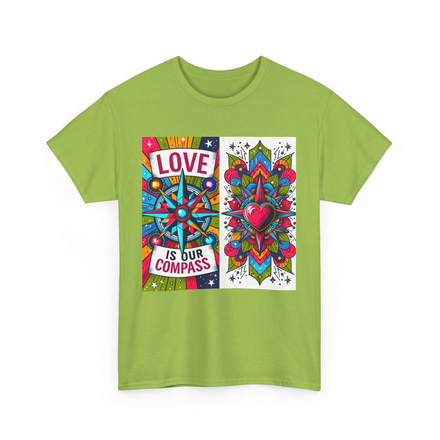 🧭HeartNorth Heavy Cotton Tee - Let Love Be the Way