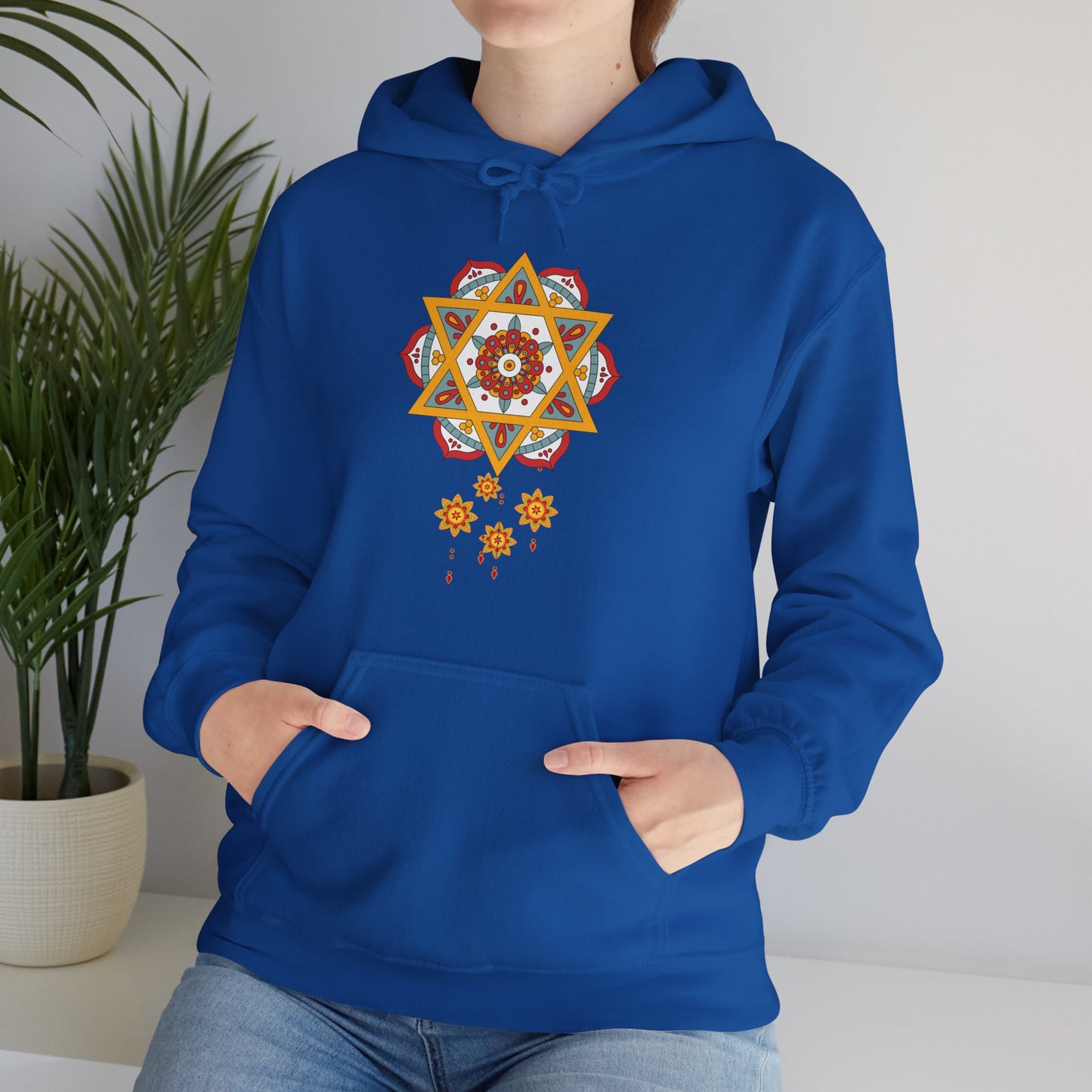 ✨Star Mandala Bloom Hoodie — Celestial Radiance Meets Earthly Grace🌸🌟🌀