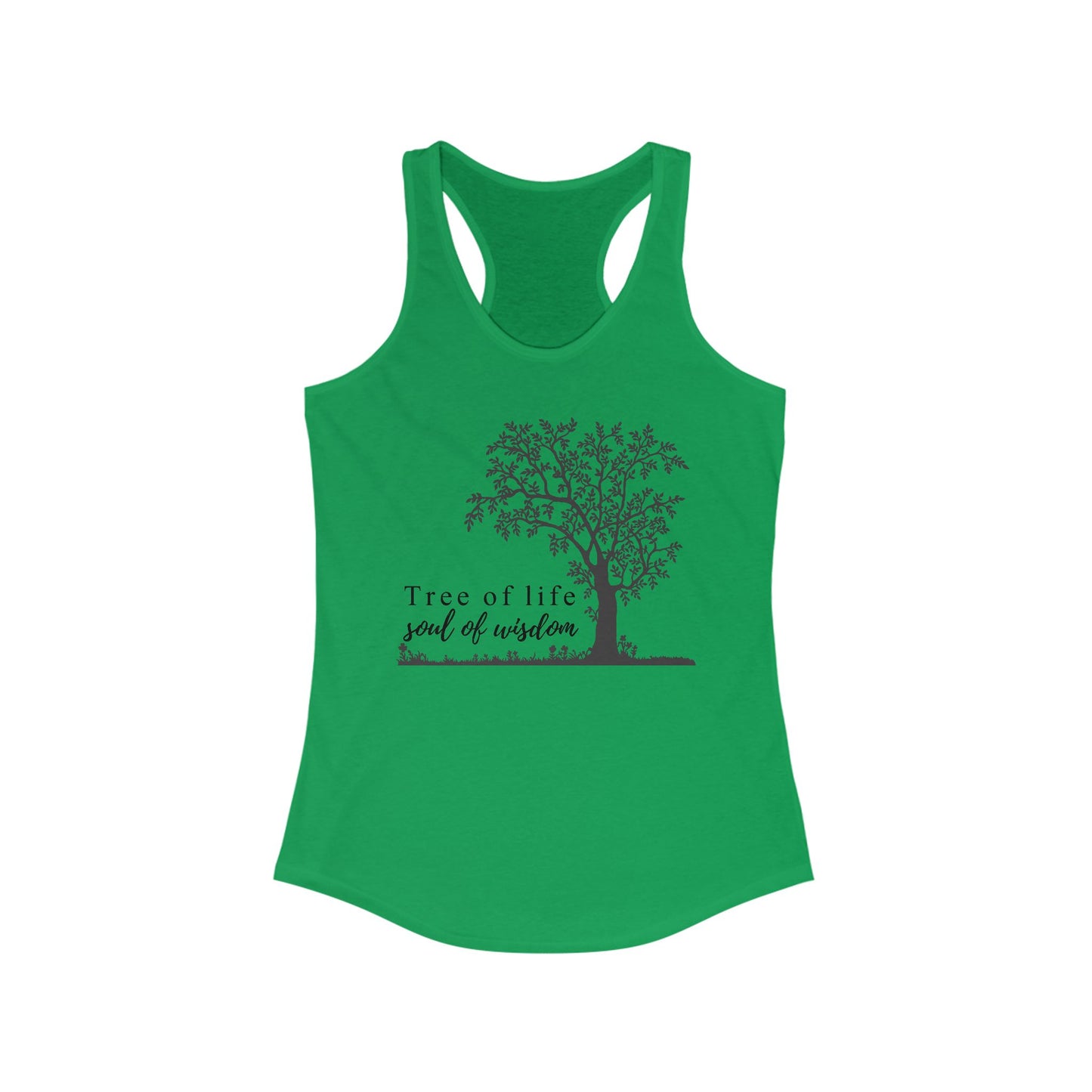 Tree of Life "Soul of Wisdom" Racerback Tank - Inspirational Activewear for Women