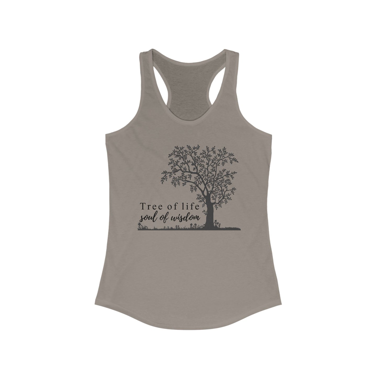 Tree of Life "Soul of Wisdom" Racerback Tank - Inspirational Activewear for Women