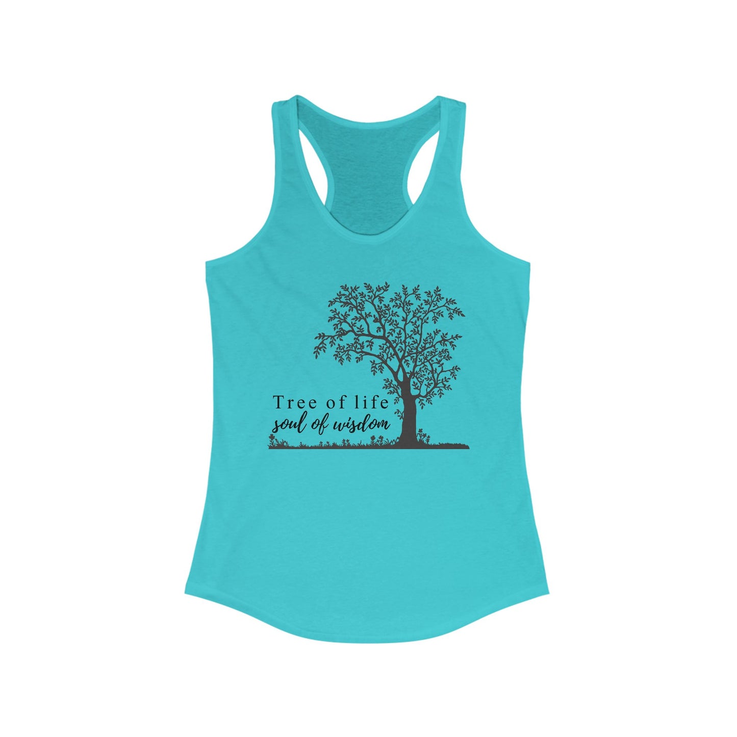 Tree of Life "Soul of Wisdom" Racerback Tank - Inspirational Activewear for Women