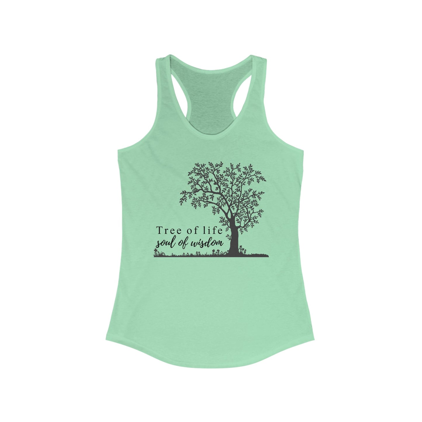 Tree of Life "Soul of Wisdom" Racerback Tank - Inspirational Activewear for Women