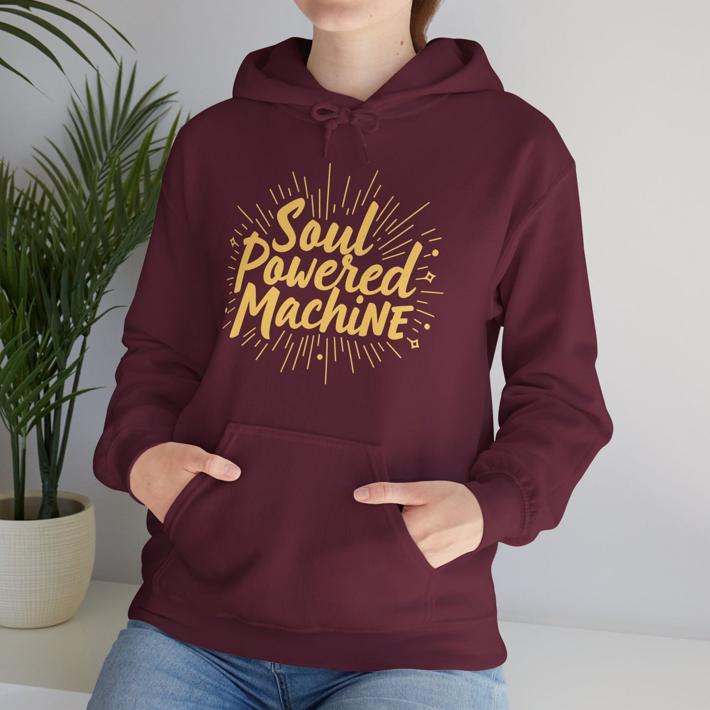 ⚡SOUL POWERED MACHINE Hoodie — Spirit in Motion, Power in Presence🔥💪