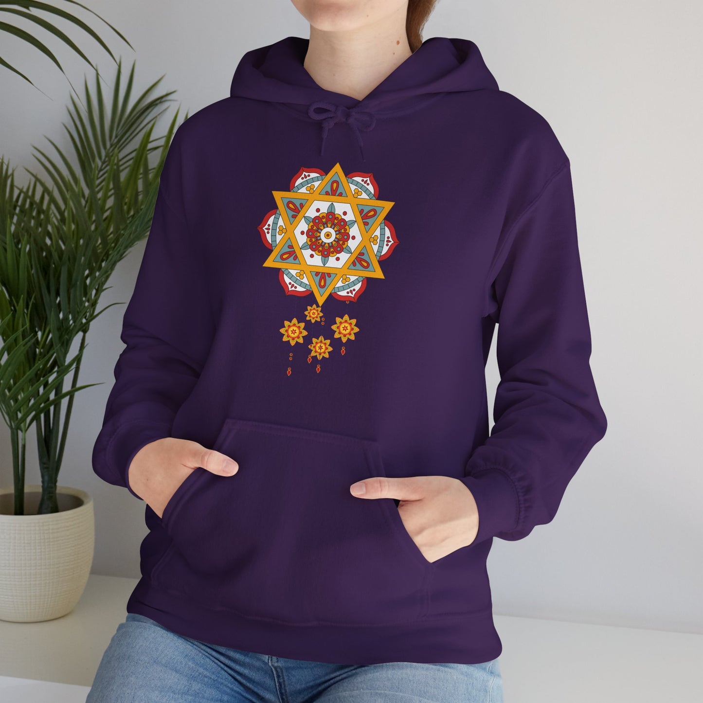 ✨Star Mandala Bloom Hoodie — Celestial Radiance Meets Earthly Grace🌸🌟🌀