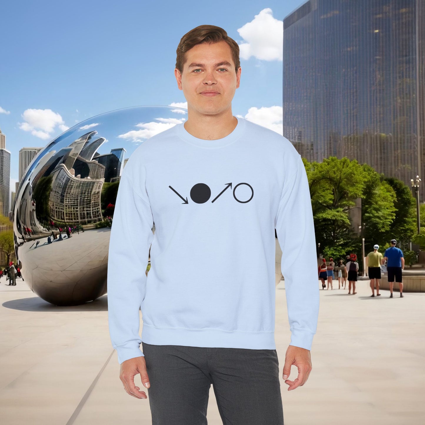 ↘•↗○ “The Breath Cycle” — Menaste Crewneck Sweatshirt