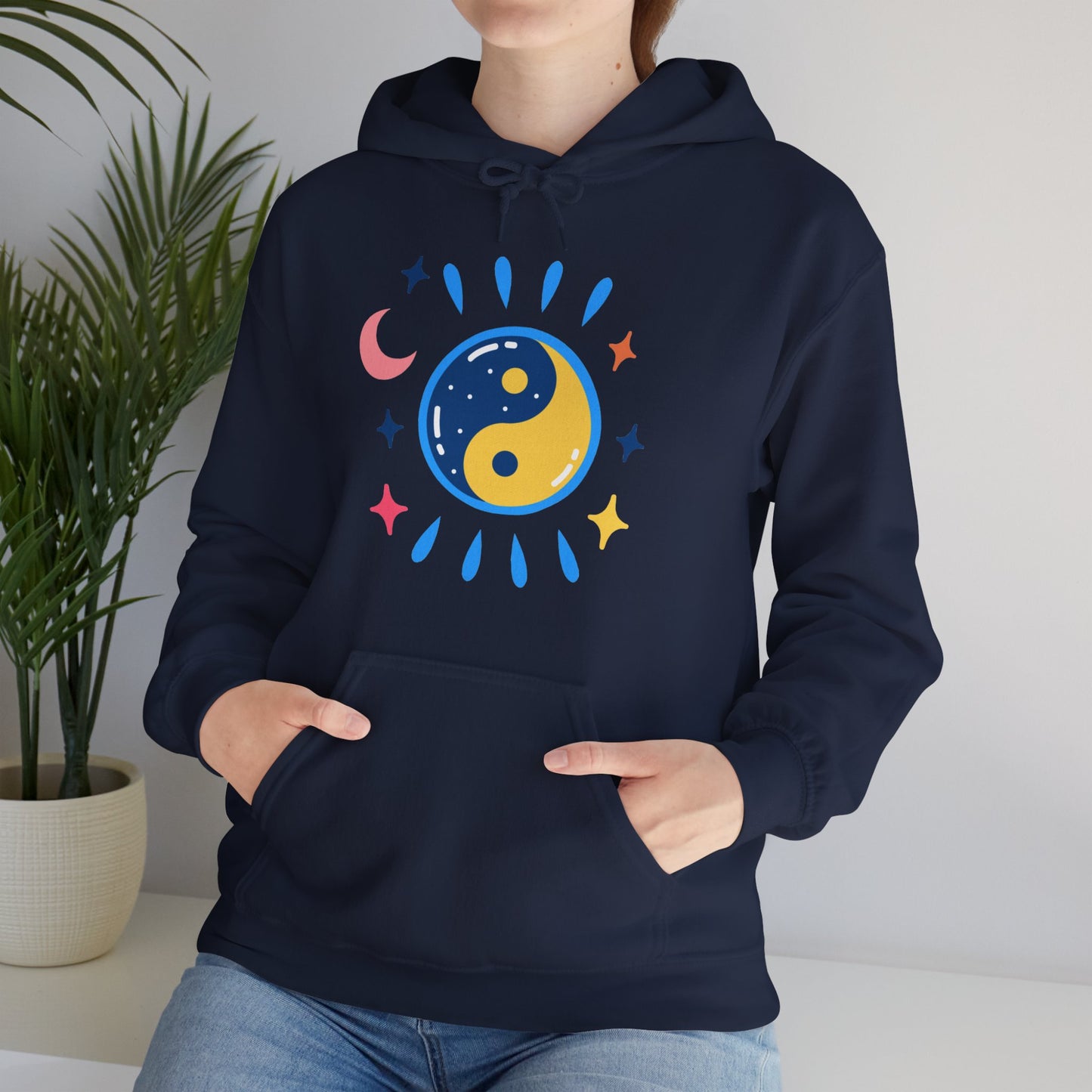 🌙Lunar Balance Hoodie - Wrapped in Cosmic Harmony ✨