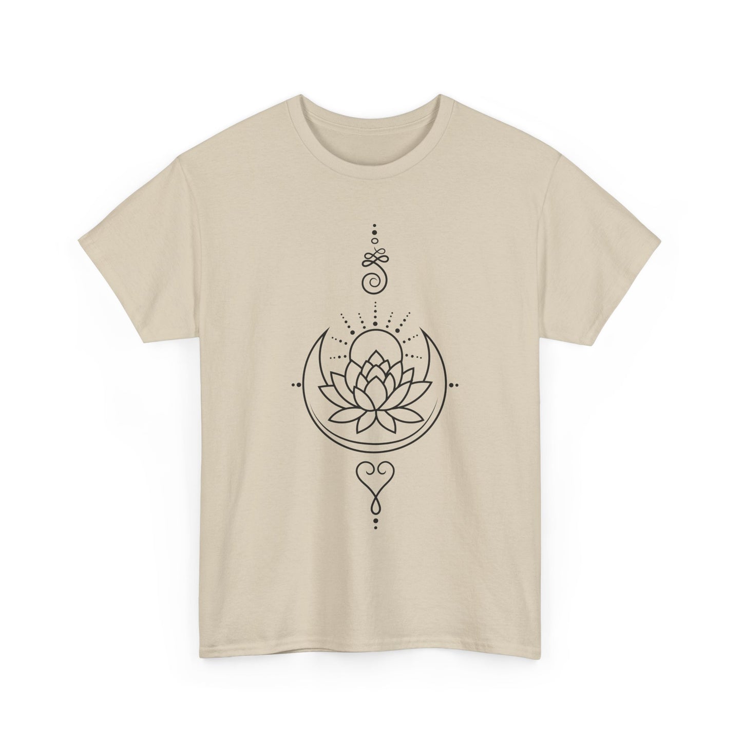 🌙Lotus Dawn Heavy Cotton Tee - Awaken to Possibility