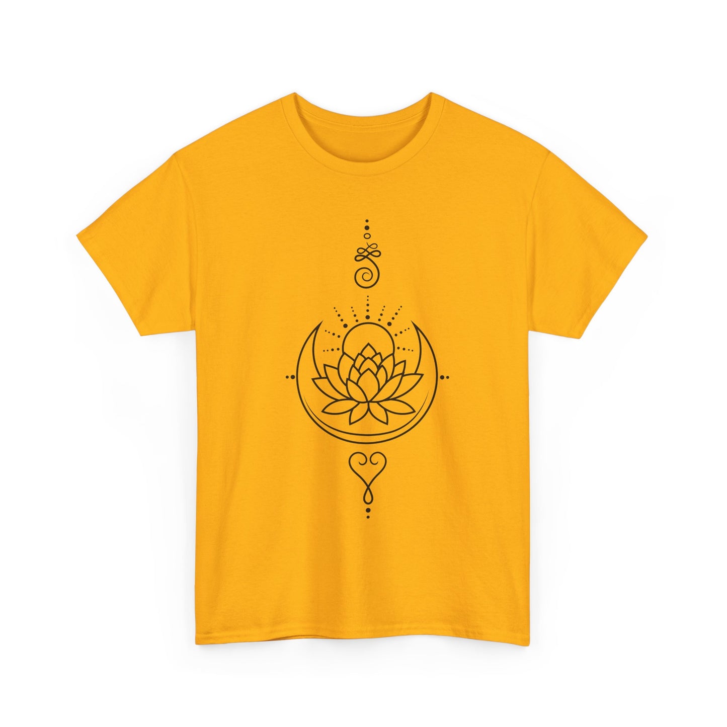 🌙Lotus Dawn Heavy Cotton Tee - Awaken to Possibility