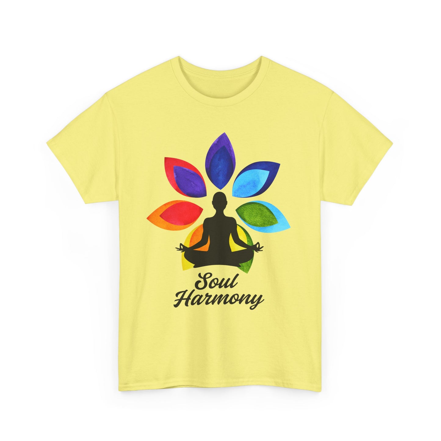 Soul Harmony Chakra Heavy Cotton Tee - Embrace Inner Peace in Style