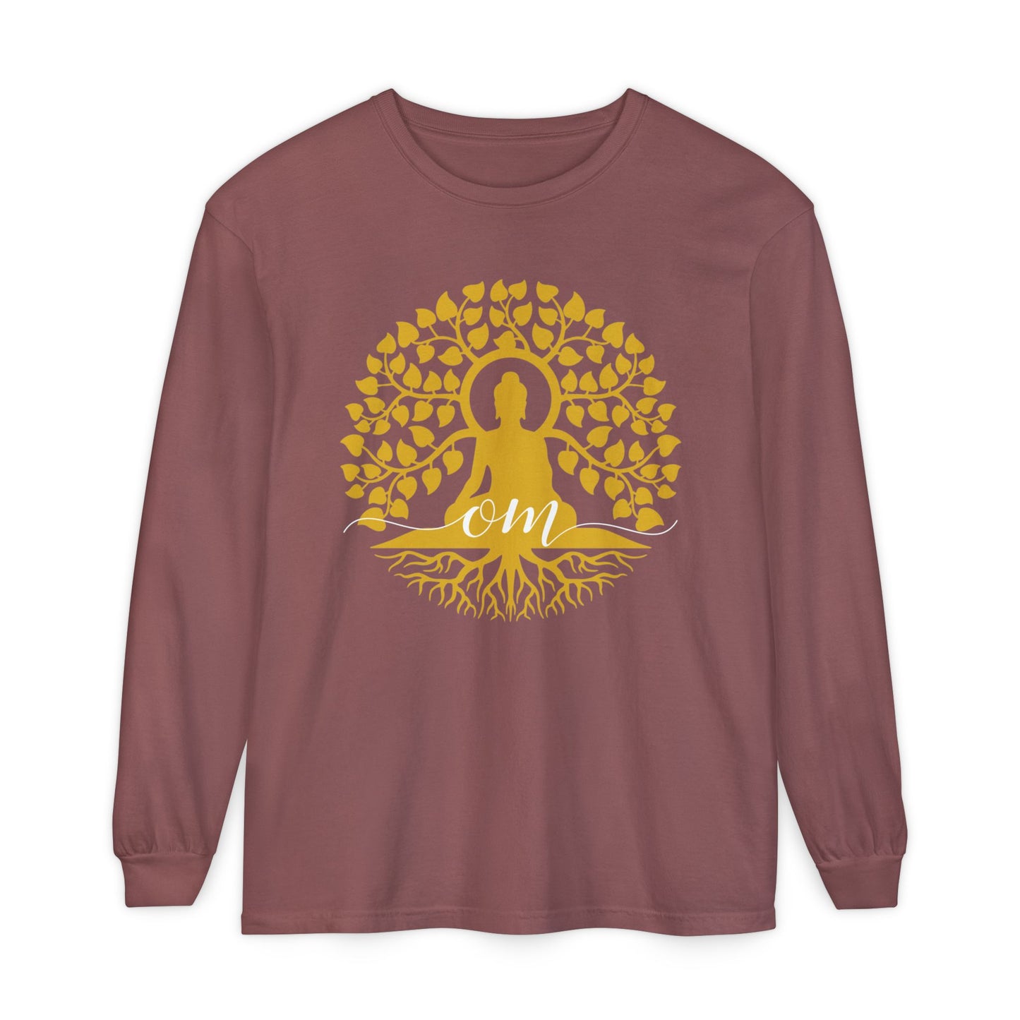 🧘‍♂️Rooted in OM - Buddha Tree Long Sleeve Tee