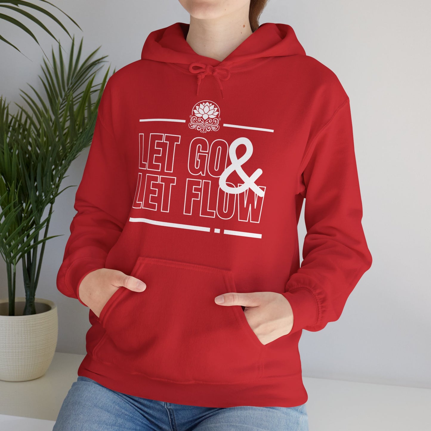 🌊Let Go & Let Flow Hoodie – Ease, Softness & Surrender✨🌿🕊️