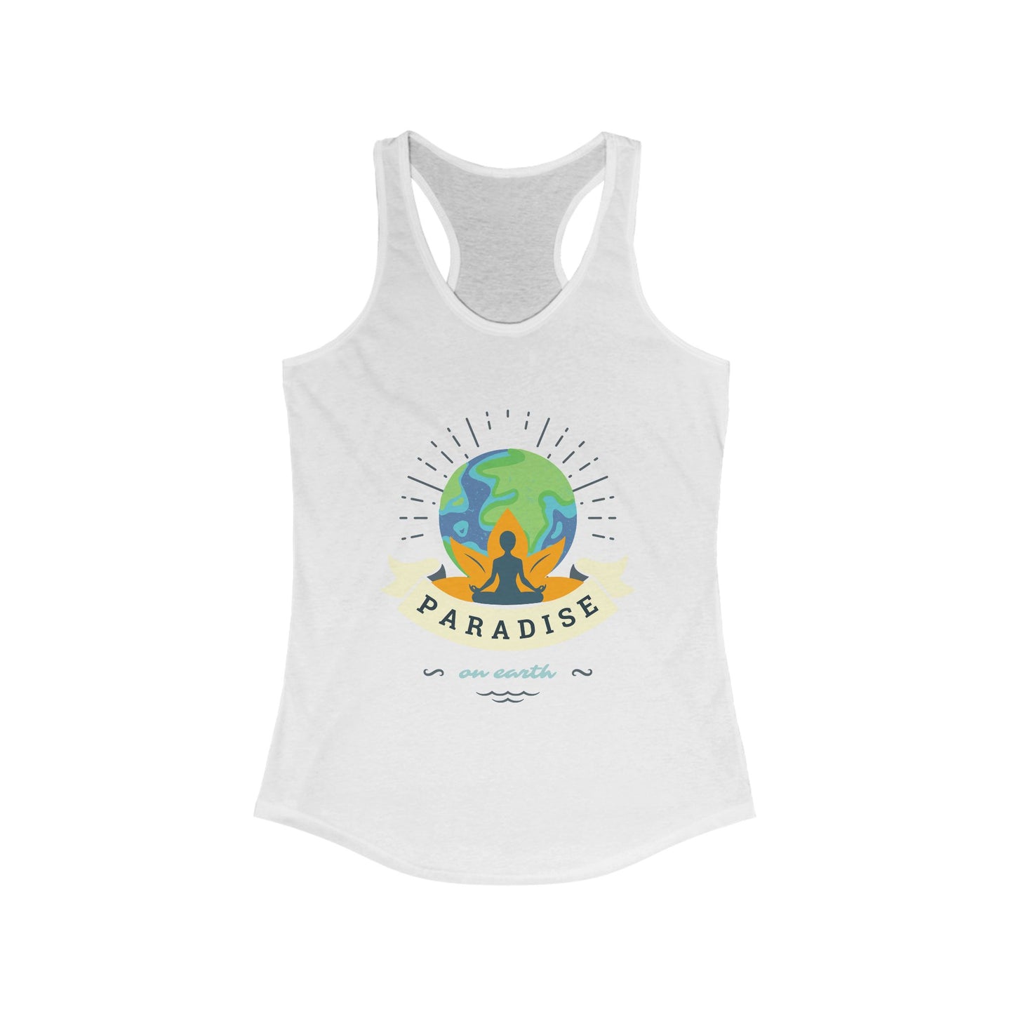 Paradise Within – Earth, Lotus & Meditation Racerback Tank