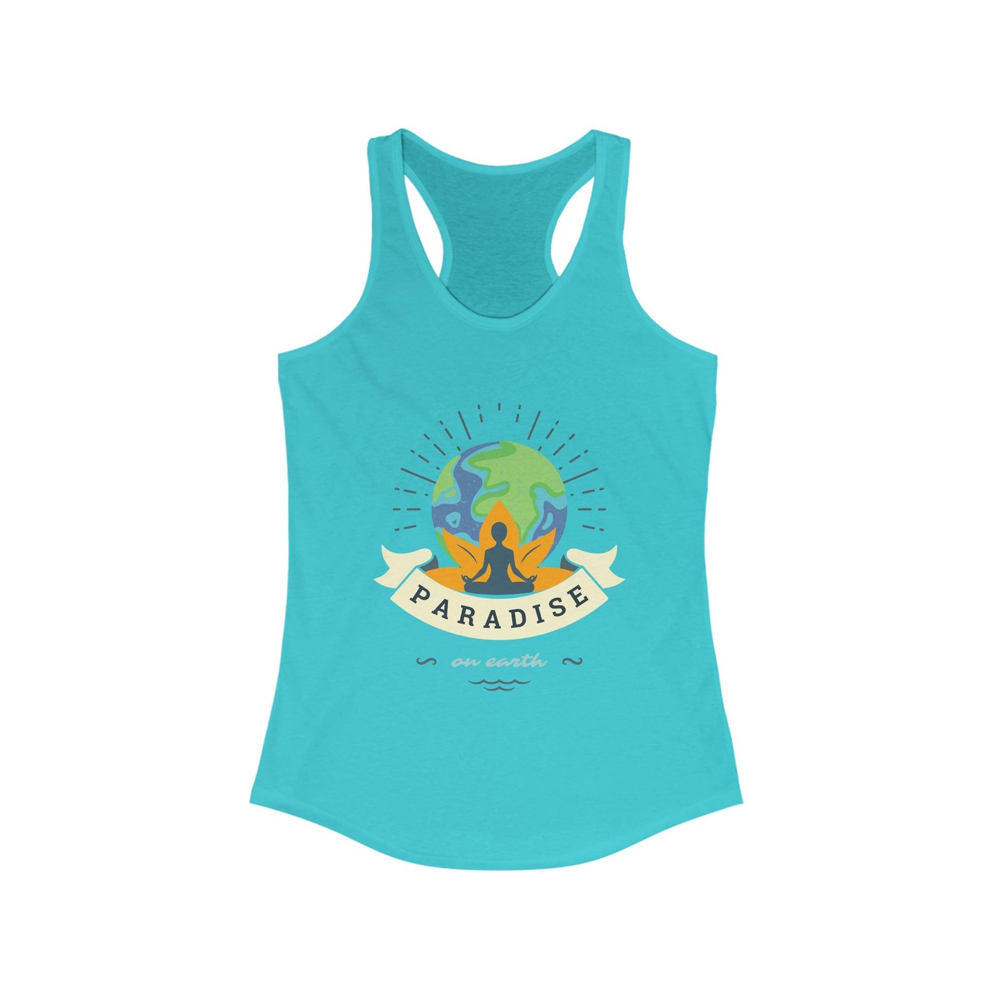 Paradise Within – Earth, Lotus & Meditation Racerback Tank