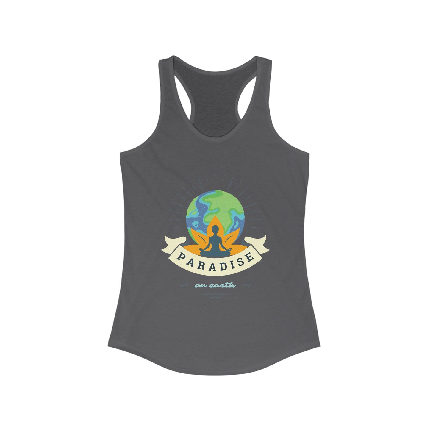Paradise Within – Earth, Lotus & Meditation Racerback Tank