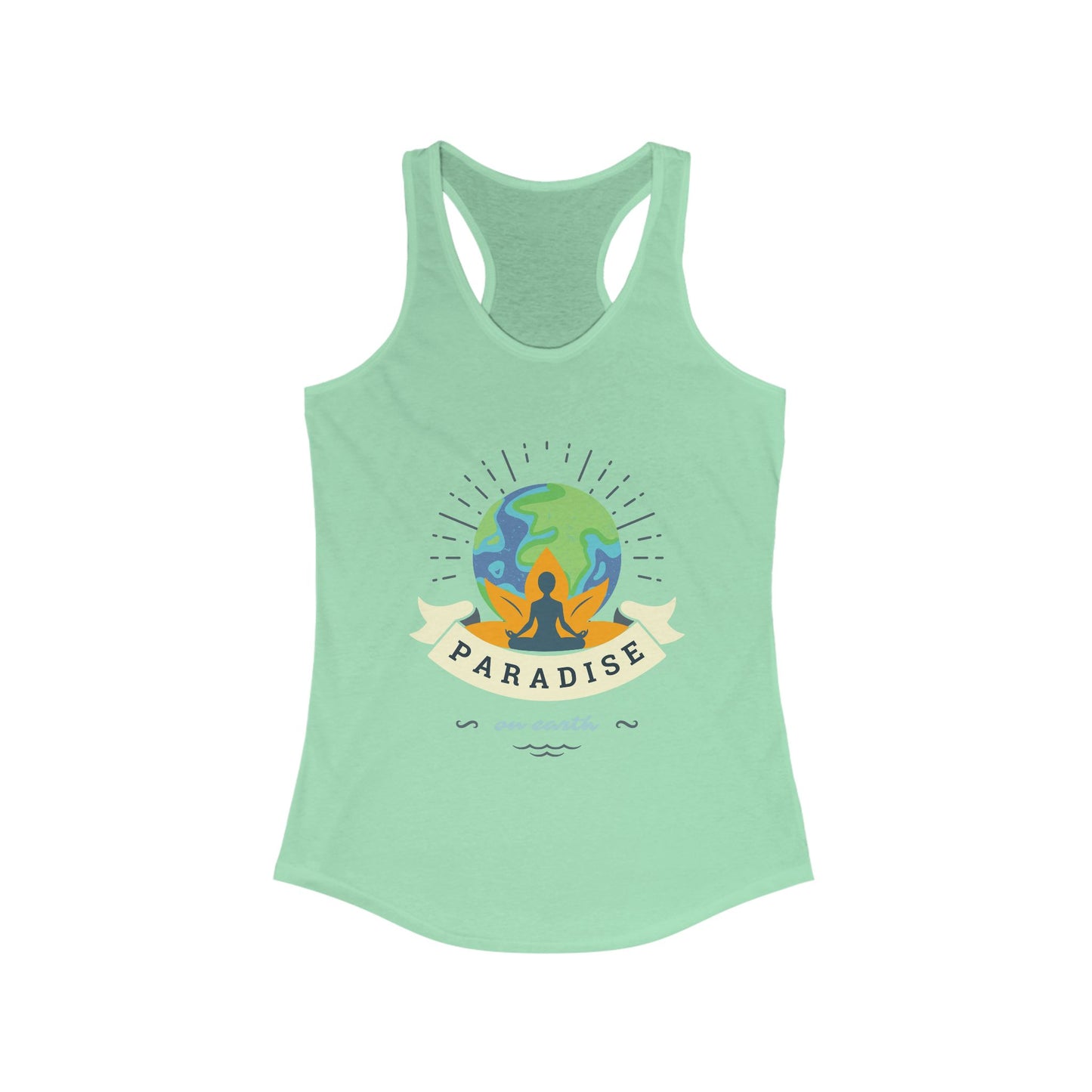 Paradise Within – Earth, Lotus & Meditation Racerback Tank