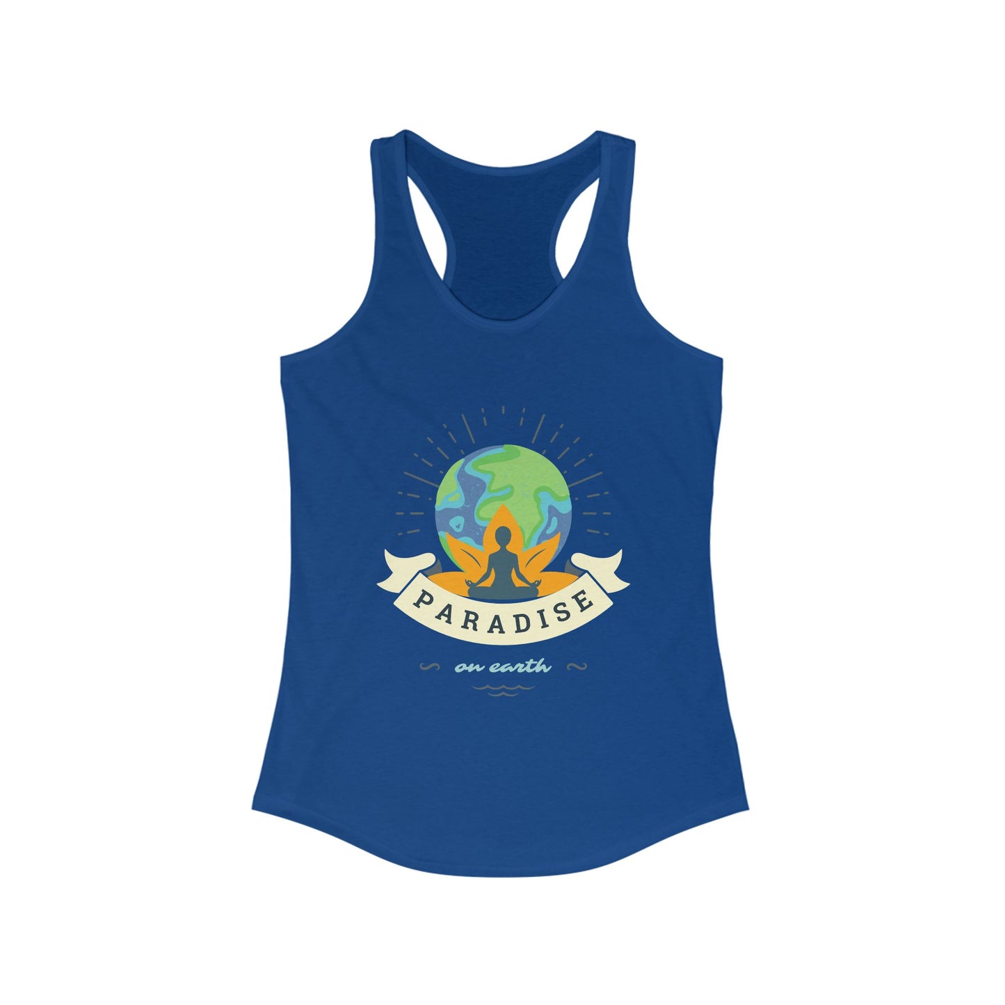 Paradise Within – Earth, Lotus & Meditation Racerback Tank