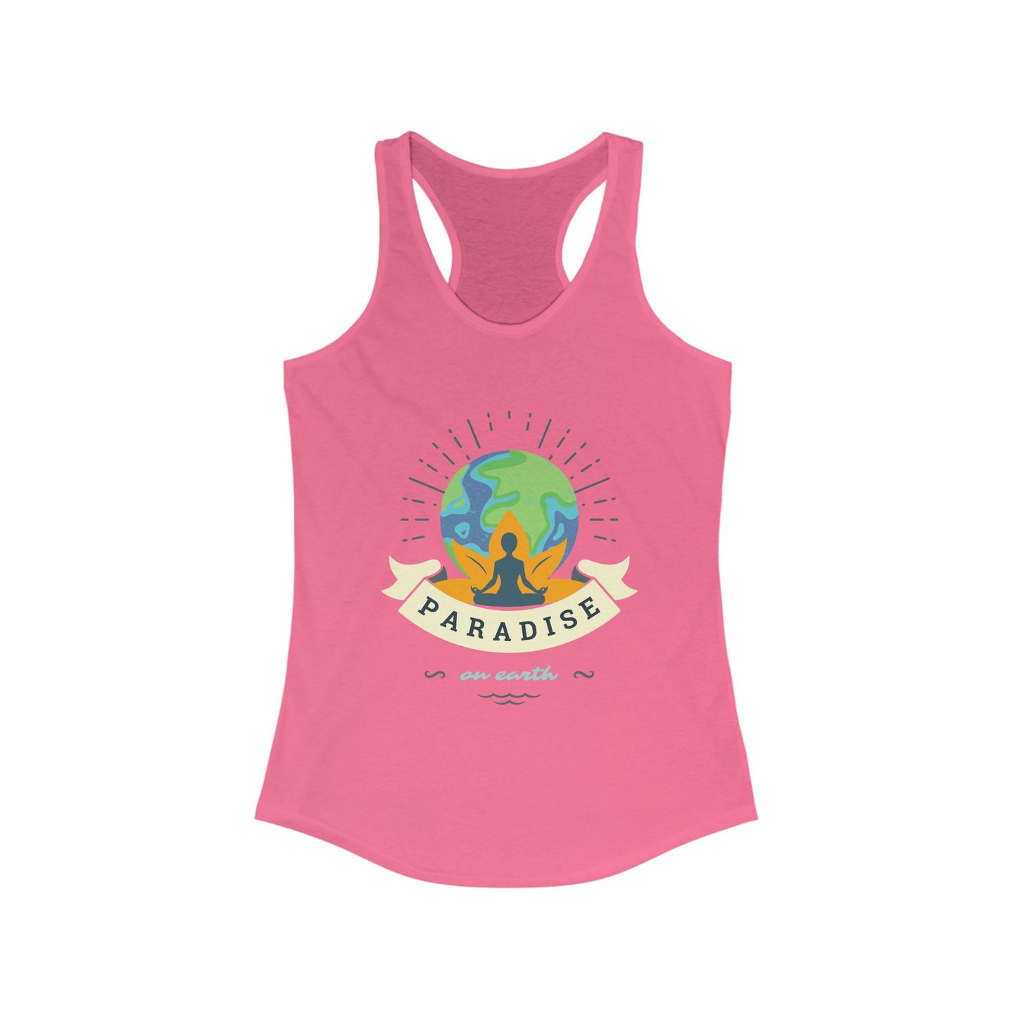Paradise Within – Earth, Lotus & Meditation Racerback Tank