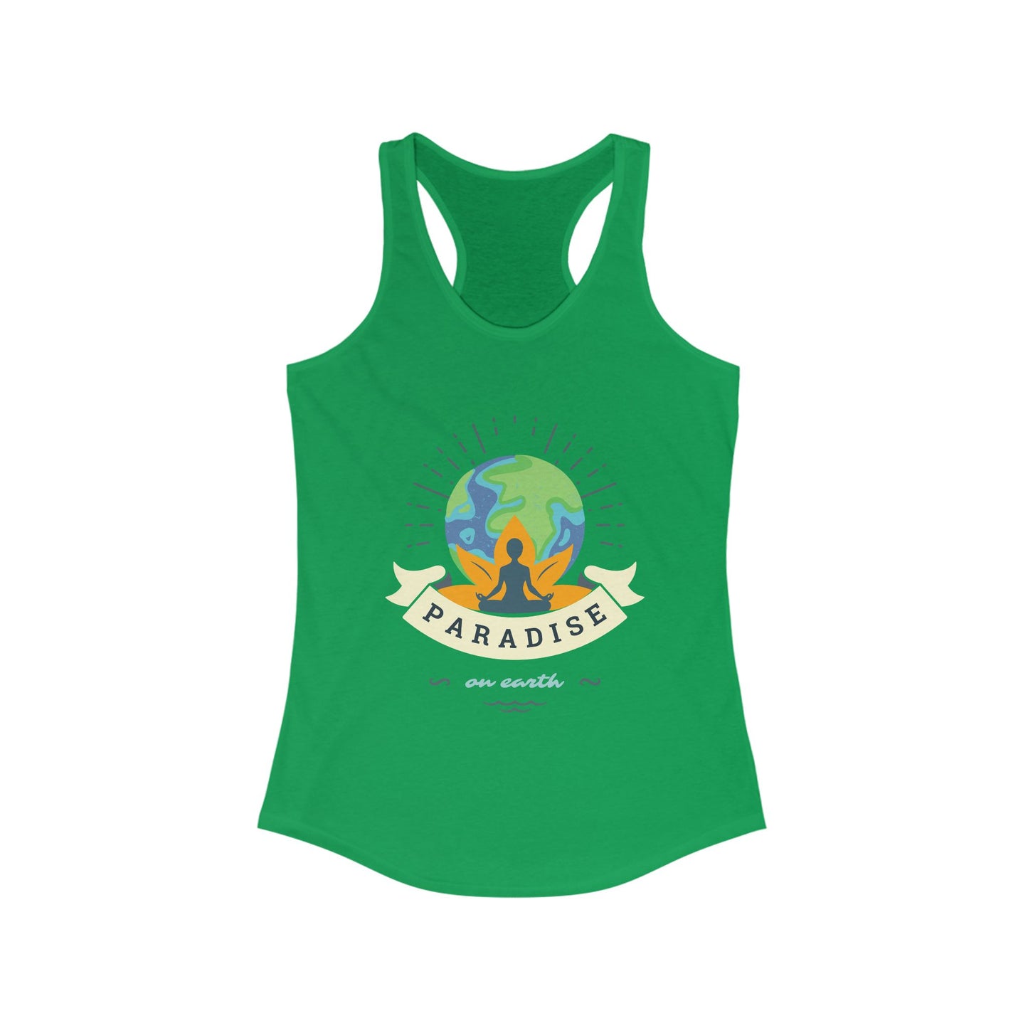 Paradise Within – Earth, Lotus & Meditation Racerback Tank