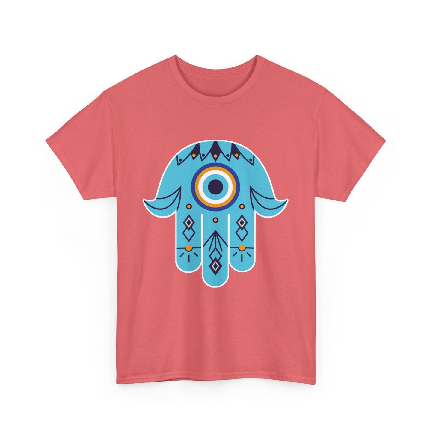 Hand of Protection - Hamsa Evil Eye Heavy Cotton Tee