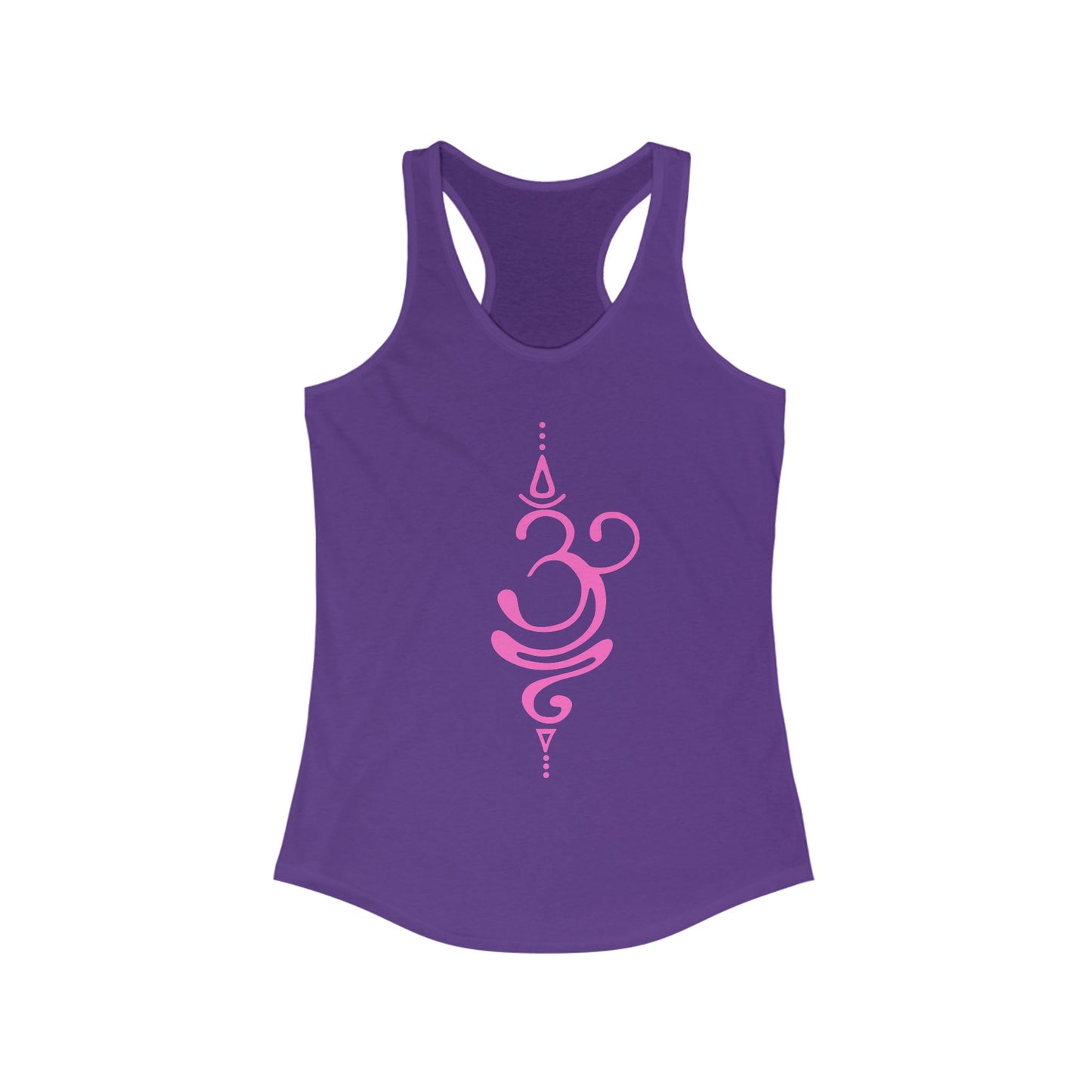 "Sacred Style" Racerback Tank - Modern Om Symbol for Yoga & Everyday Zen