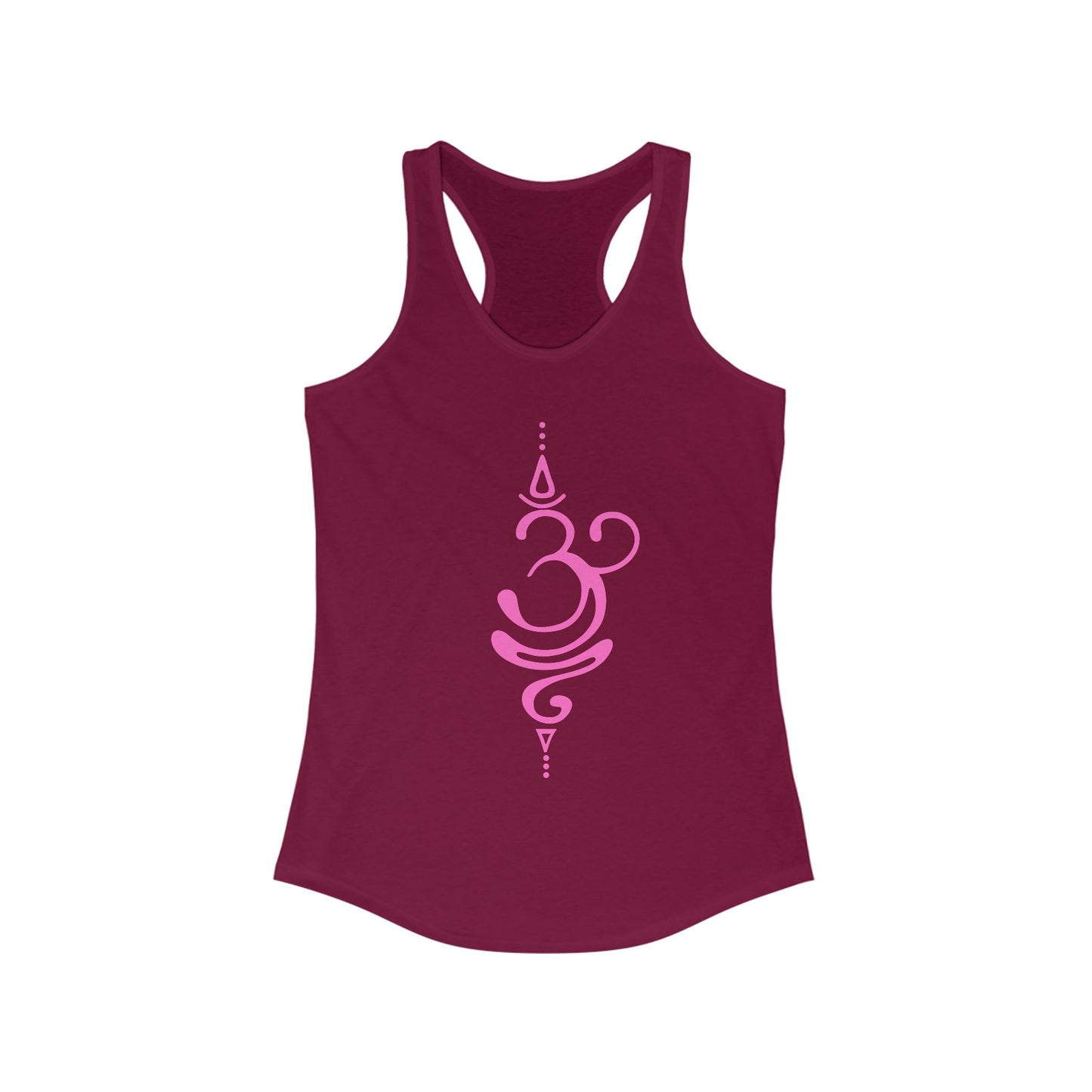 "Sacred Style" Racerback Tank - Modern Om Symbol for Yoga & Everyday Zen