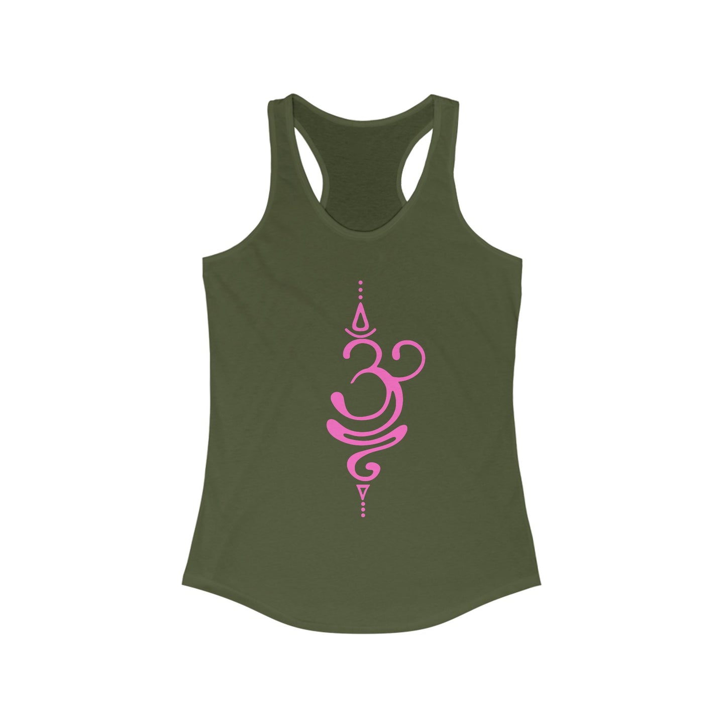 "Sacred Style" Racerback Tank - Modern Om Symbol for Yoga & Everyday Zen