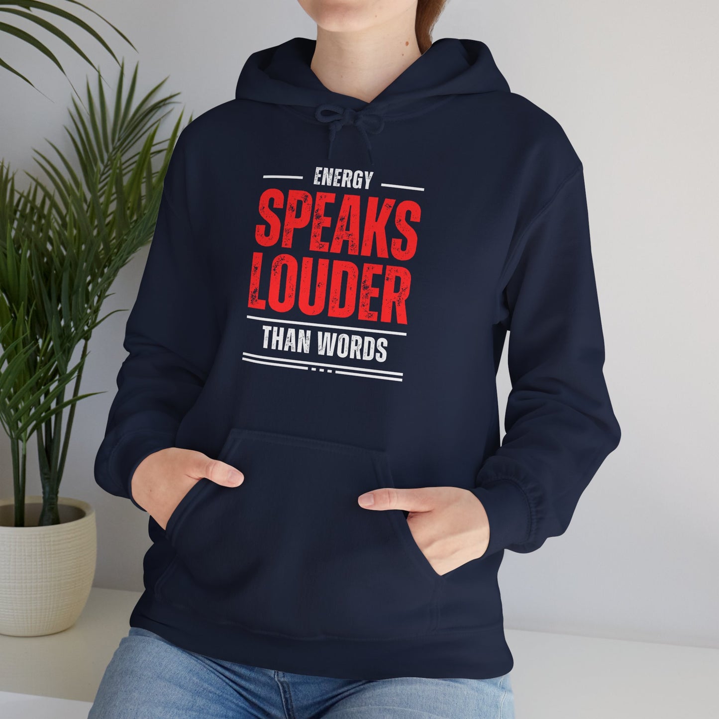 Energy Speaks Louder Than Words Hoodie – Cozy Spiritual Statement Wear✨