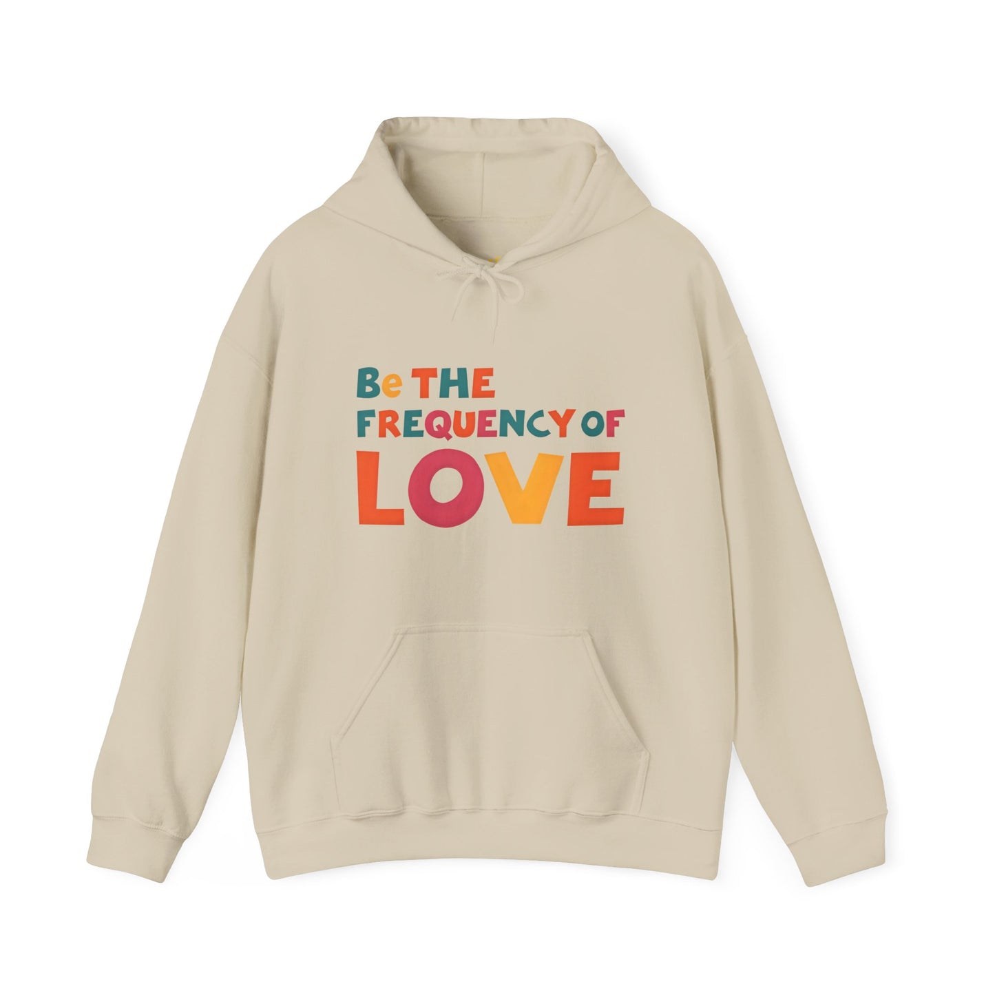 🌠Be the Frequency of Love Hoodie – Colorful Spiritual Vibes | Raise Your Energy Hoodie🌀💖