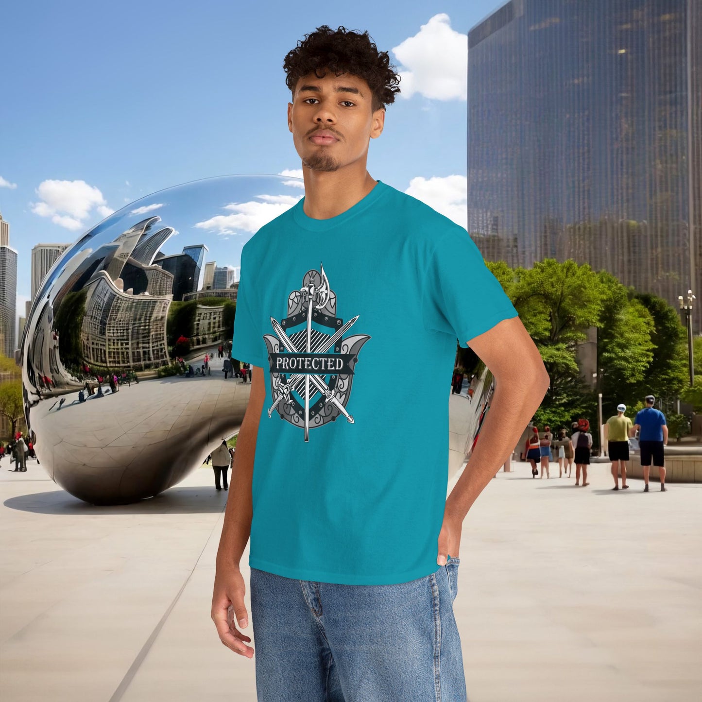 🛡️✋ PROTECTED — The Warrior’s Hamsa Shield Tee (Menaste Edition)