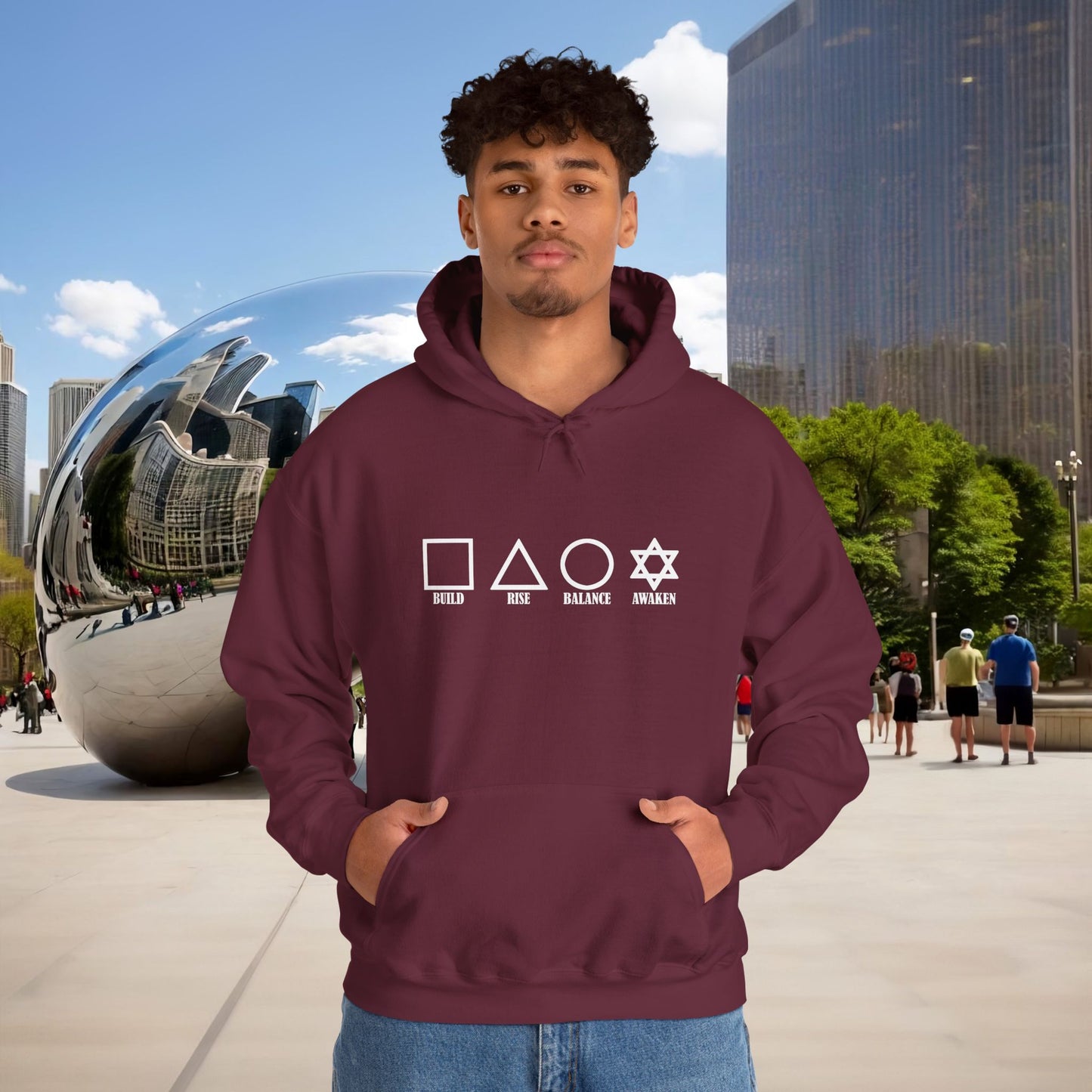 🌑🖤 THE FOUR PILLARS OF THE MASCULINE — Menaste Hoodie