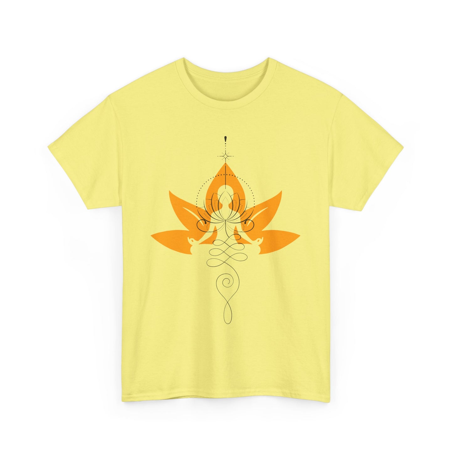 So Above, So Below Heavy Cotton Tee - Lotus & Meditative Spirit