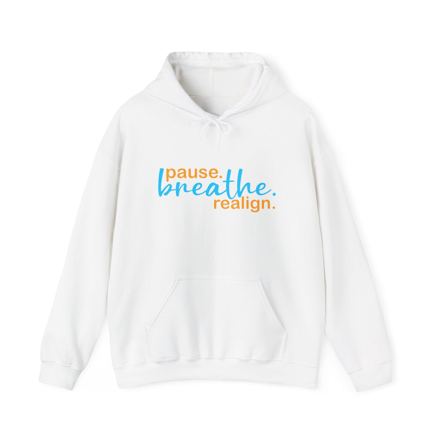 💛Mindful Pause Hooded Sweatshirt - "pause. breathe. realign."