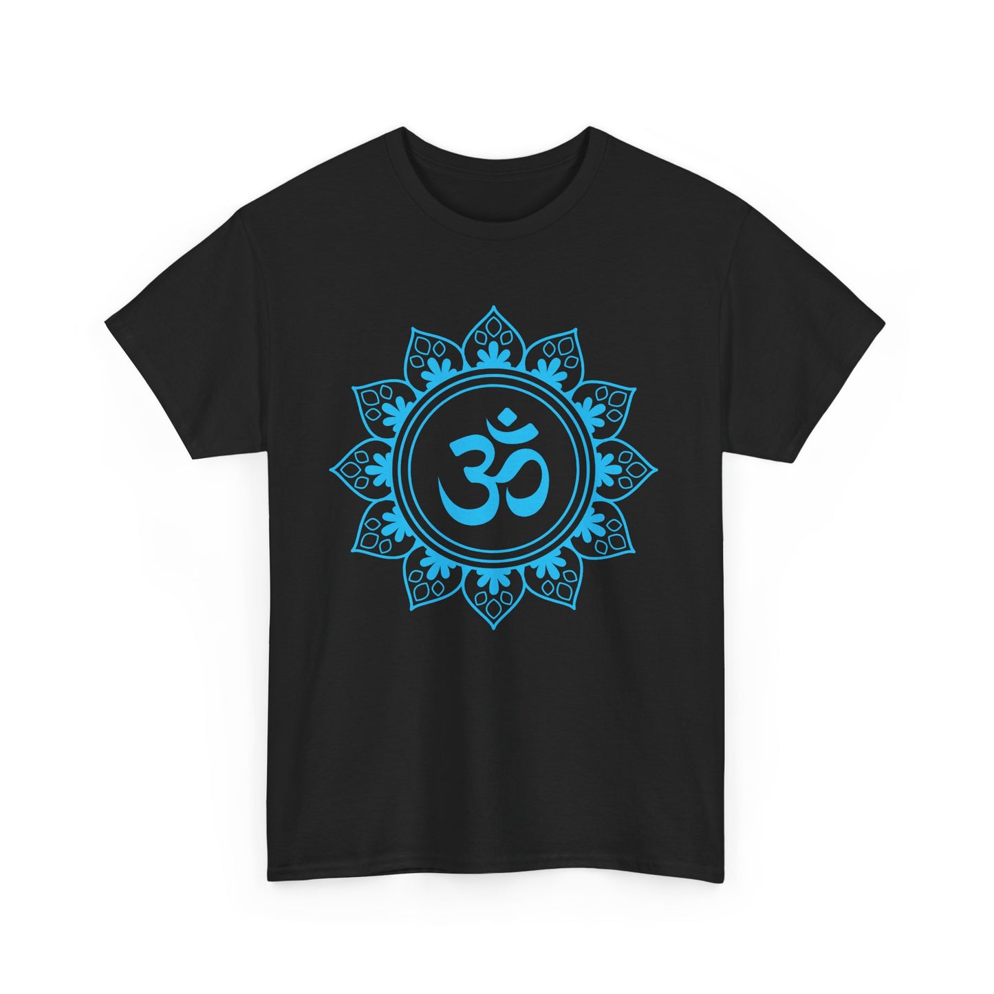 Tranquil OM Mandala Heavy Cotton Tee - Embrace Peace Within