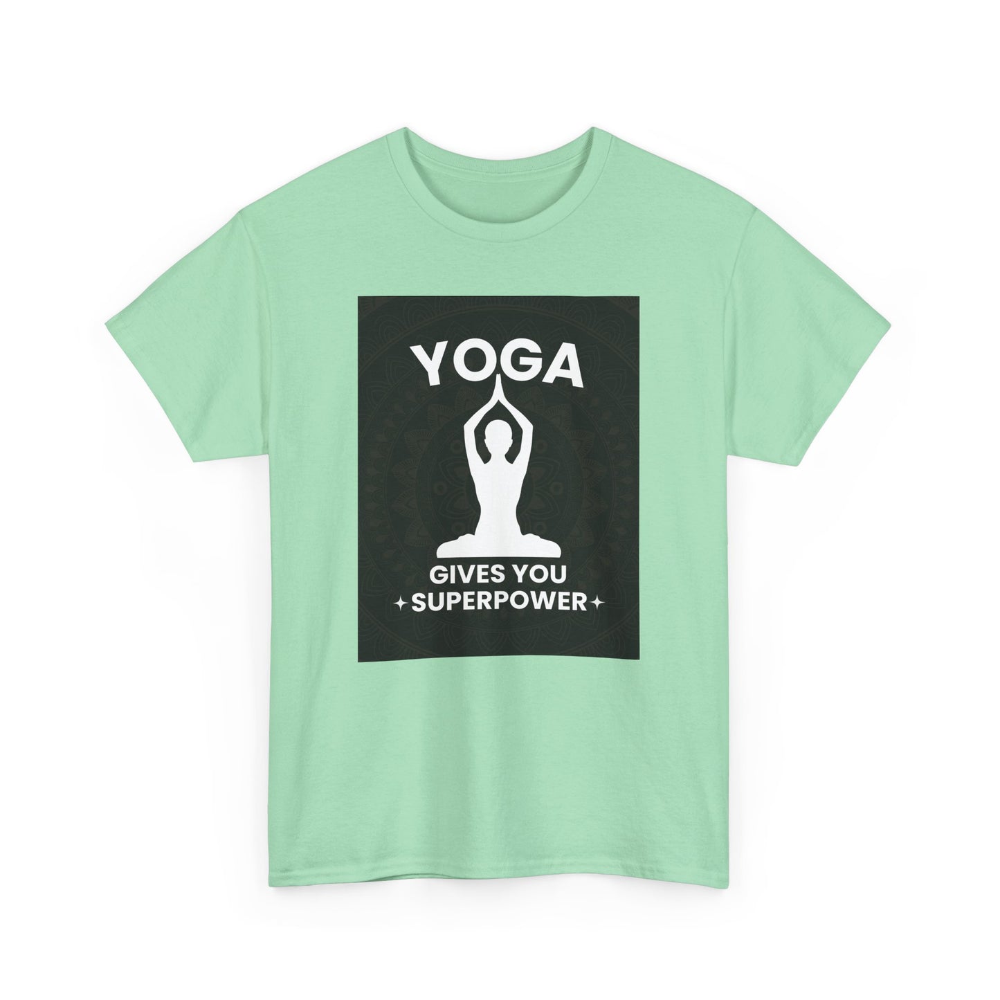 Yoga Gives You Power Heavy Cotton Tee - Strength in Stillness