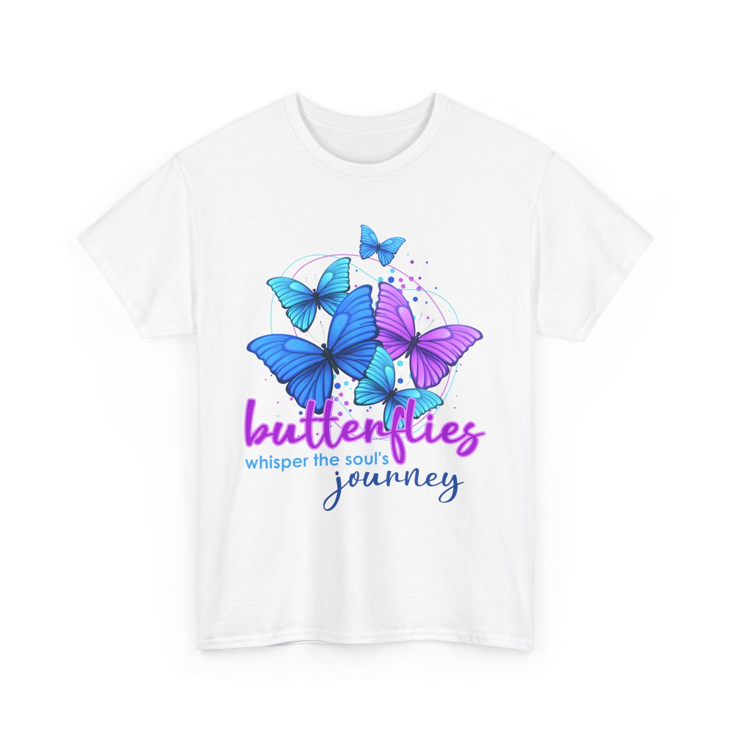 🦋Whisperflight Heavy Cotton Tee - Guided by Grace, Carried by Wings